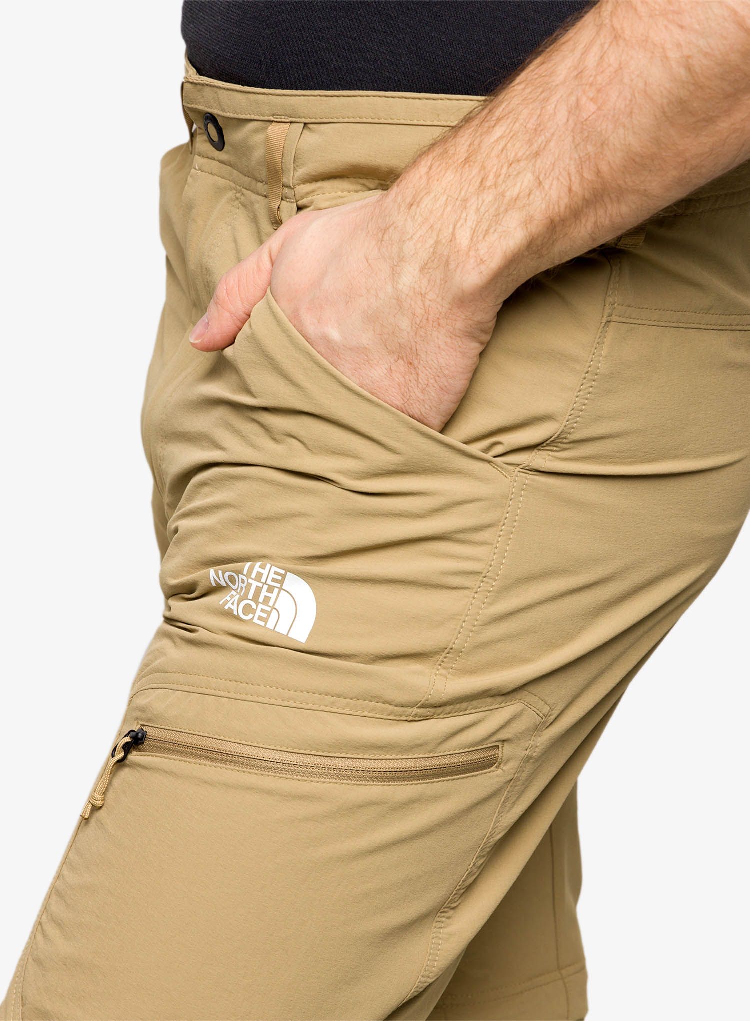 Hlače The North Face Exploration Conv Reg Tapered Pant - kelp tan
