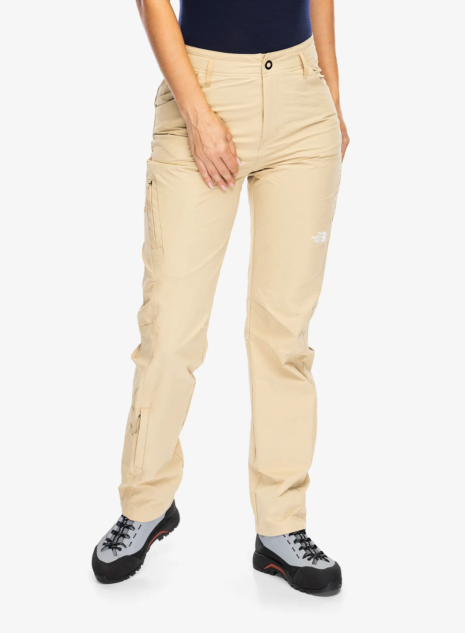 Ženske planinarske hlače The North Face Exploration Pant - khaki stone