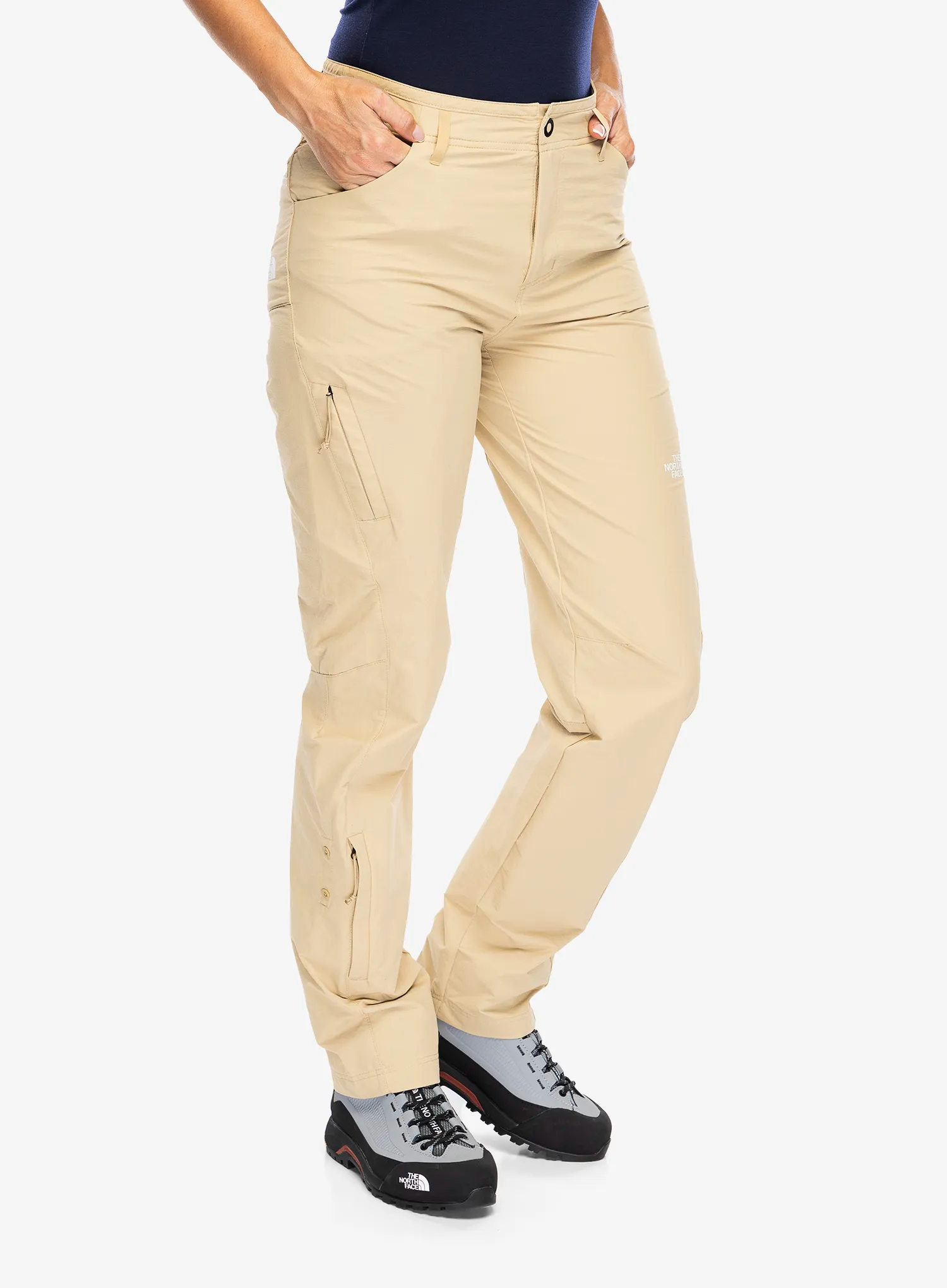 Ženske planinarske hlače The North Face Exploration Pant - khaki stone