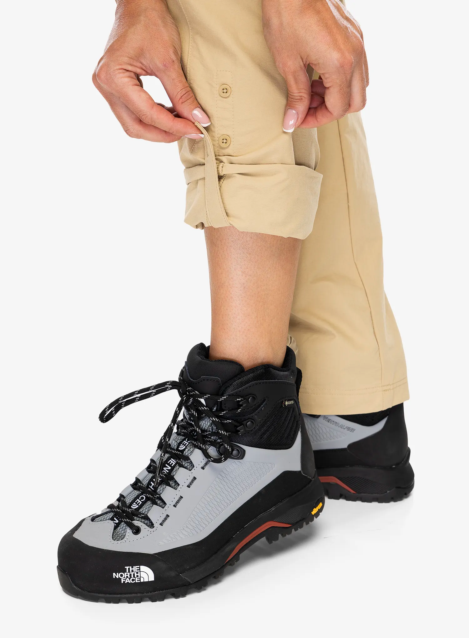 Ženske planinarske hlače The North Face Exploration Pant - khaki stone