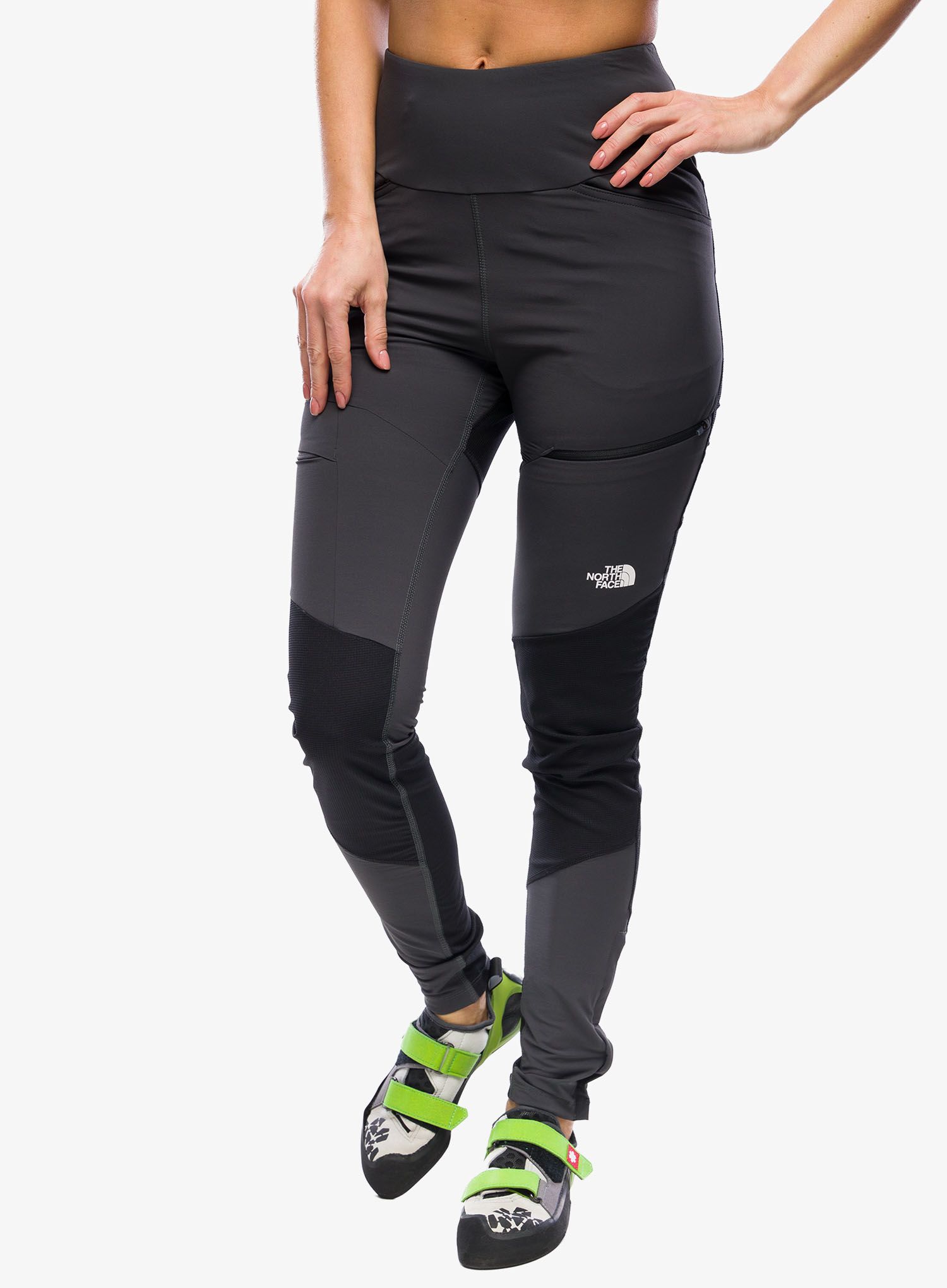 Ženske penjačke hlače The North Face Felik Alpine Tight - grey/blk