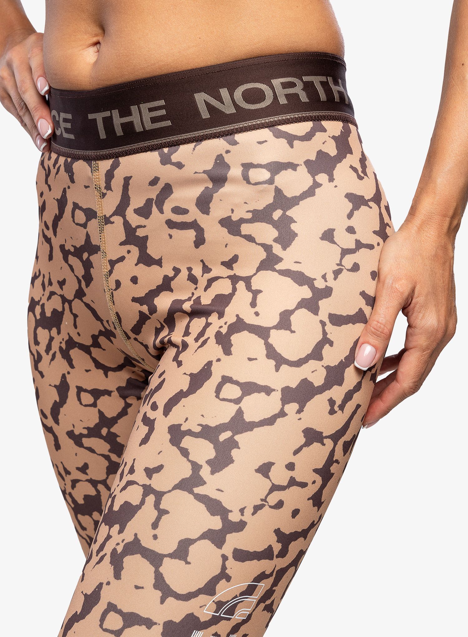 Ženske tajice The North Face Flex Mid Rise Tight Graphic - almond butter