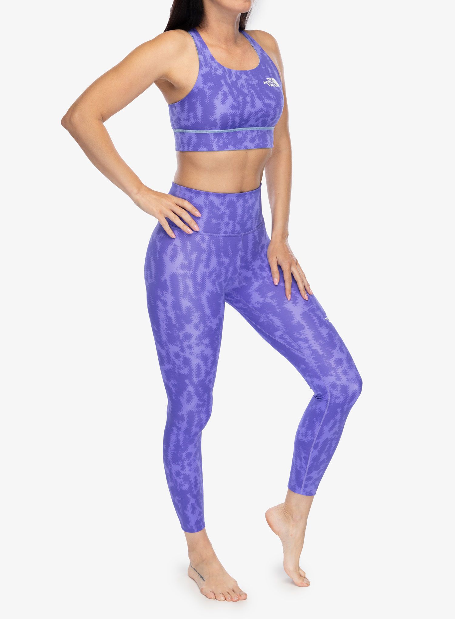 Sportski grudnjak The North Face Flex Reversible Bra Print - violet abstract print