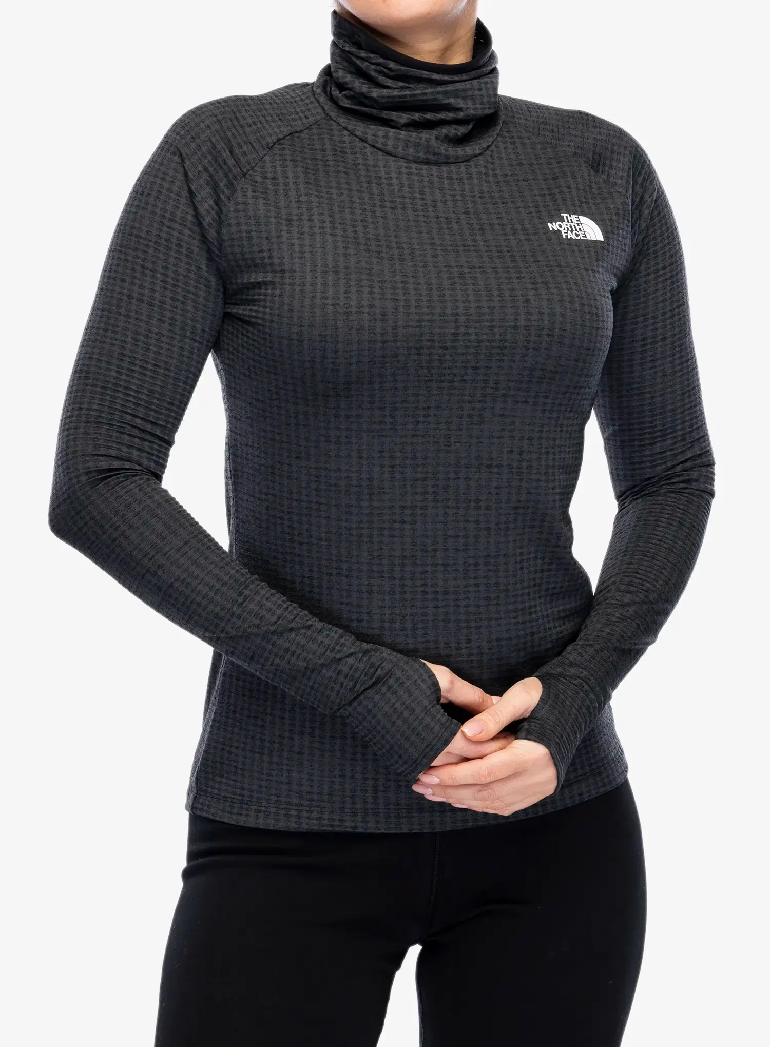Ženska dukserica The North Face Flex Warm Funnel - tnf black light heather