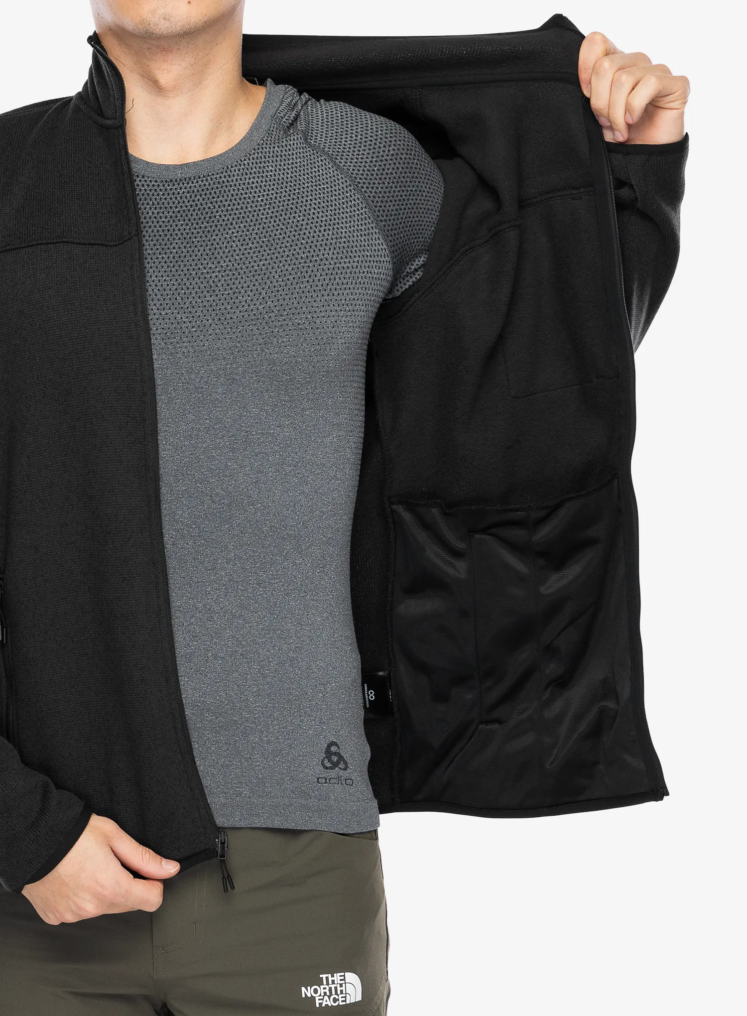 Jakna od flisa The North Face Front Range Fleece Jacket - tnf black heather/npf