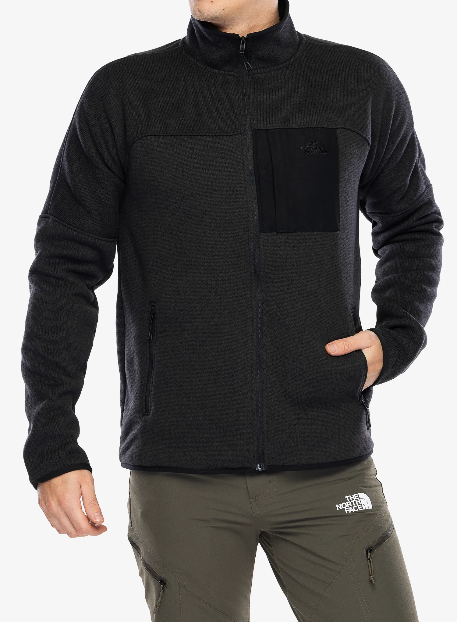 Jakna od flisa The North Face Front Range Fleece Jacket - tnf black heather/npf