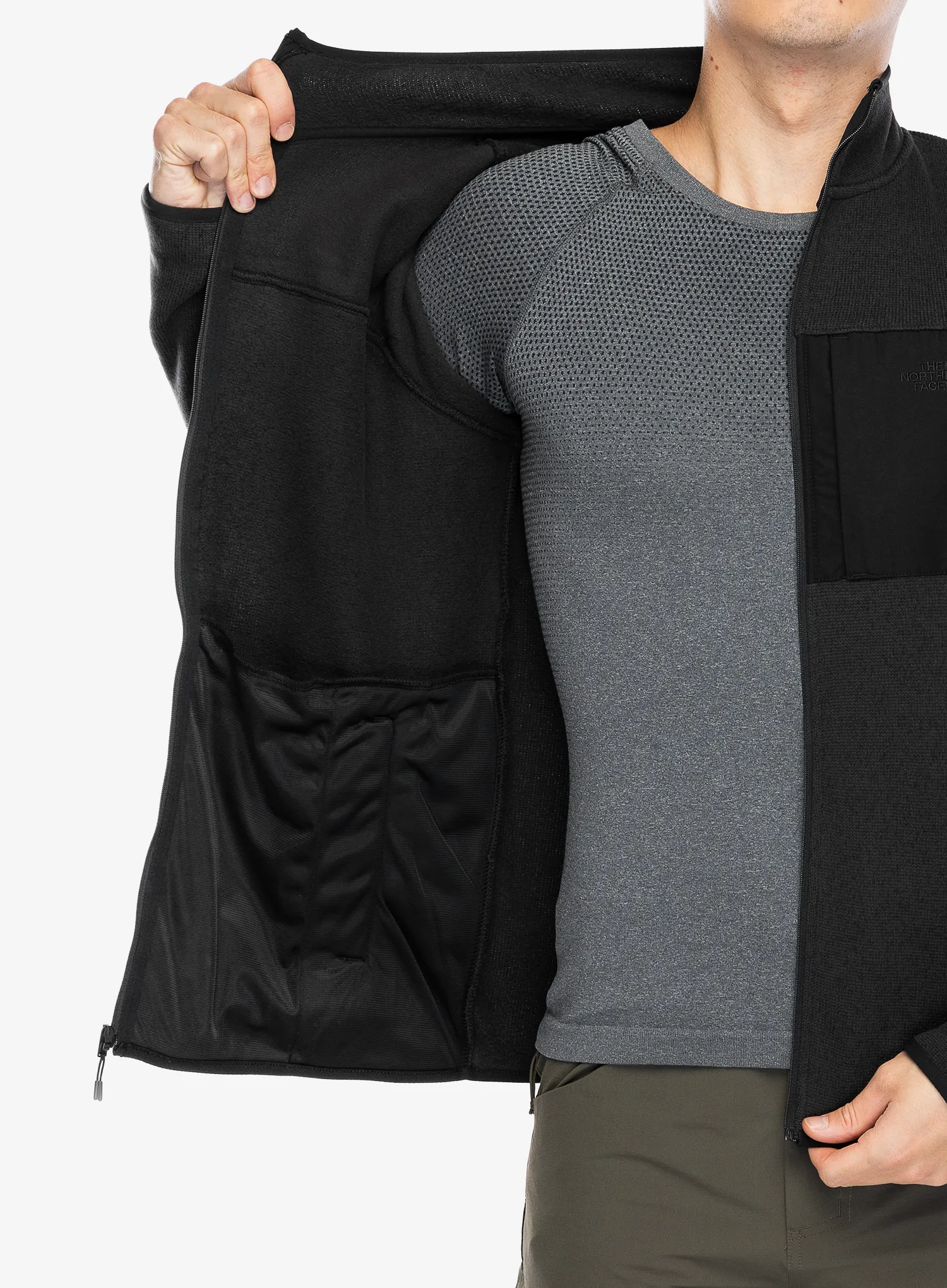 Jakna od flisa The North Face Front Range Fleece Jacket - tnf black heather/npf
