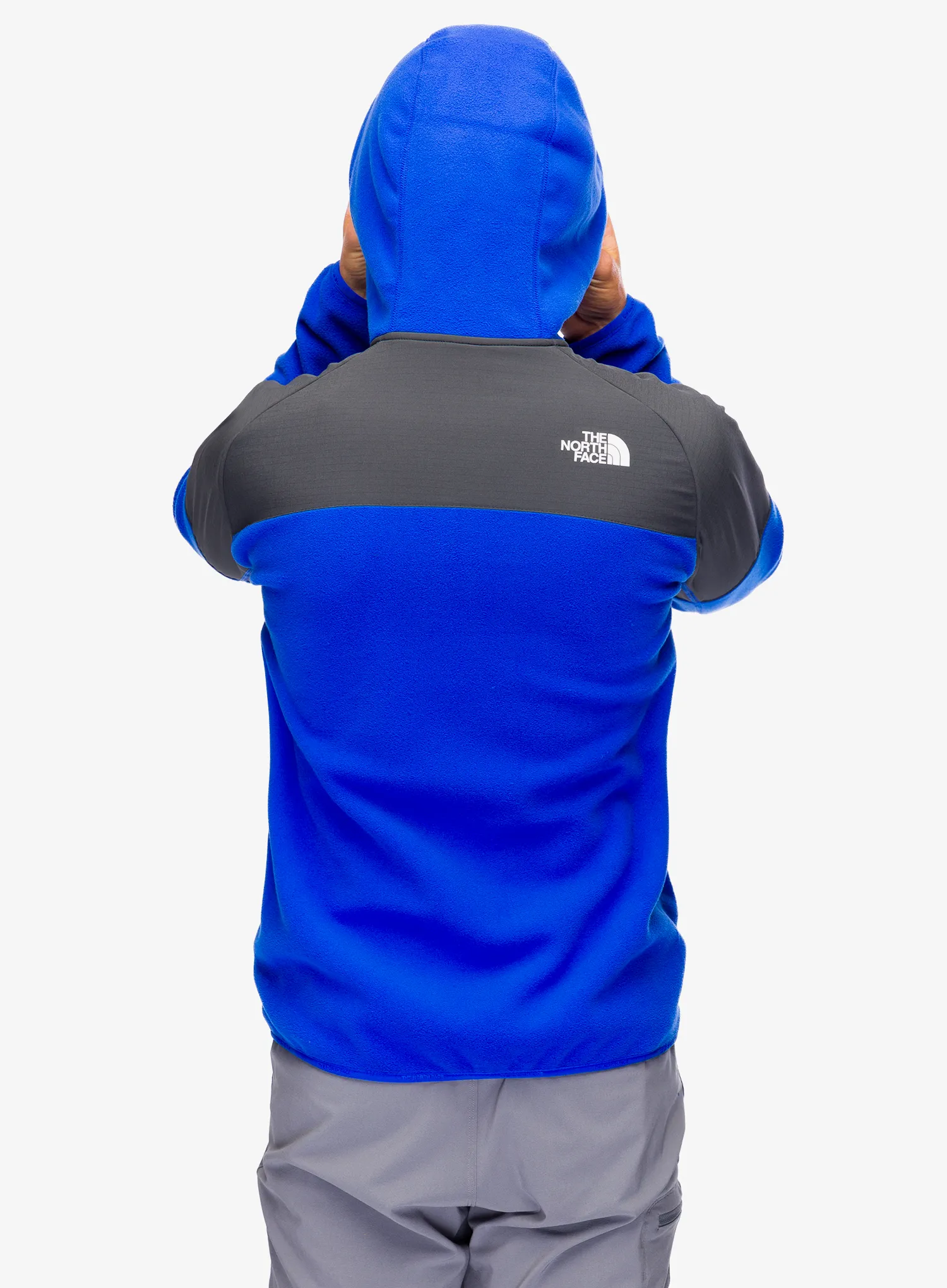 Majica s kapuljačom The North Face Glacier Heavyweight Full Zip HD - tnf blue/asphalt grey