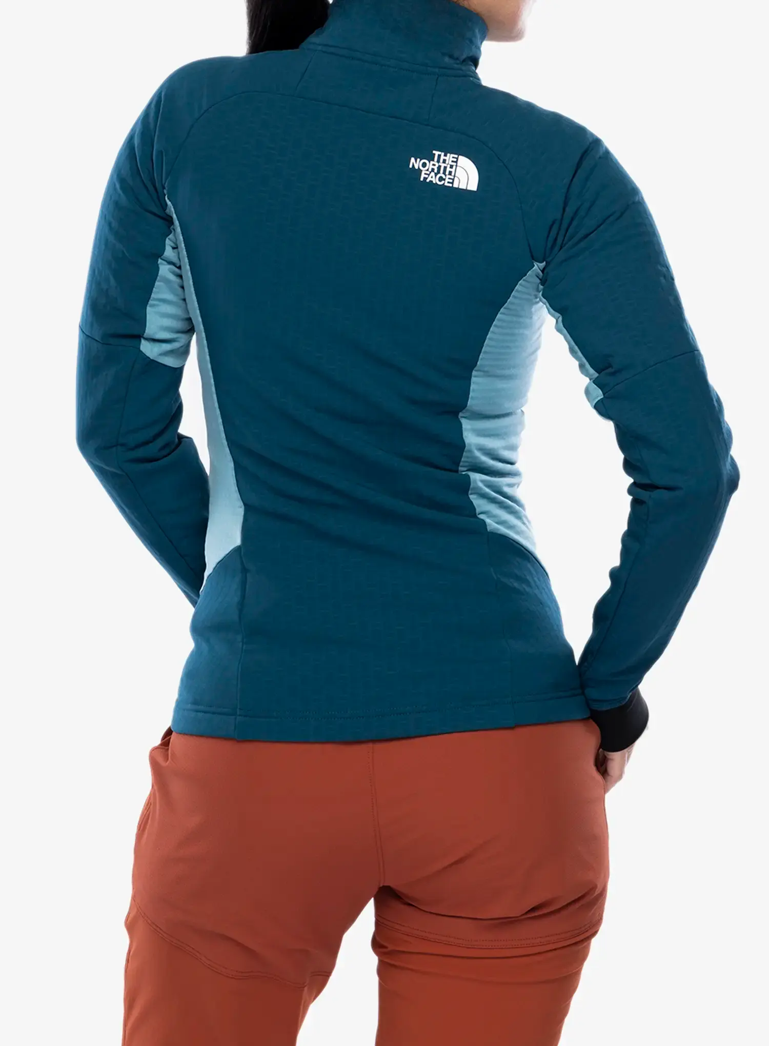 Ženska vjetrovka The North Face Highball Fleece - midnight petrol/algae blue