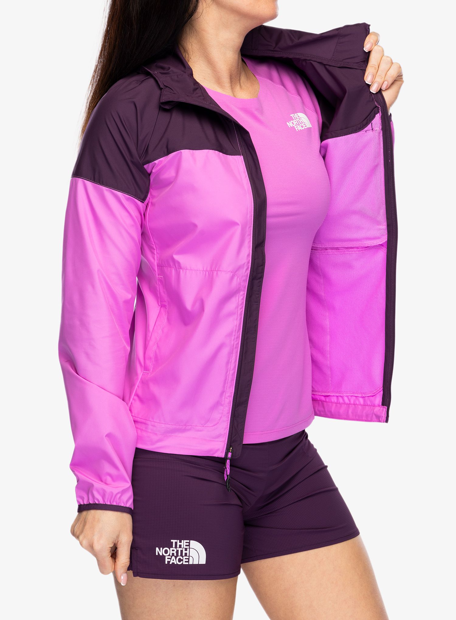 Ženska jakna za trčanje The North Face Higher Run Wind Jacket - violet/currant