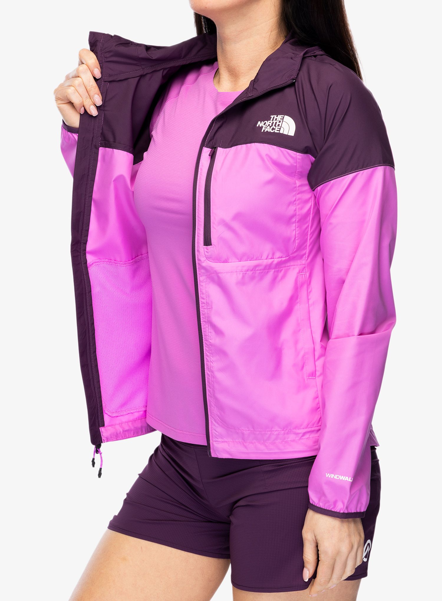Ženska jakna za trčanje The North Face Higher Run Wind Jacket - violet/currant