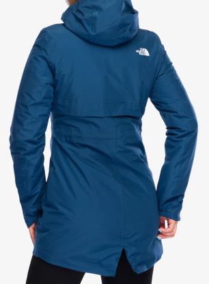Jakna s postavom ženska The North Face Hikesteller Insulated Parka - shady blue/summit navy