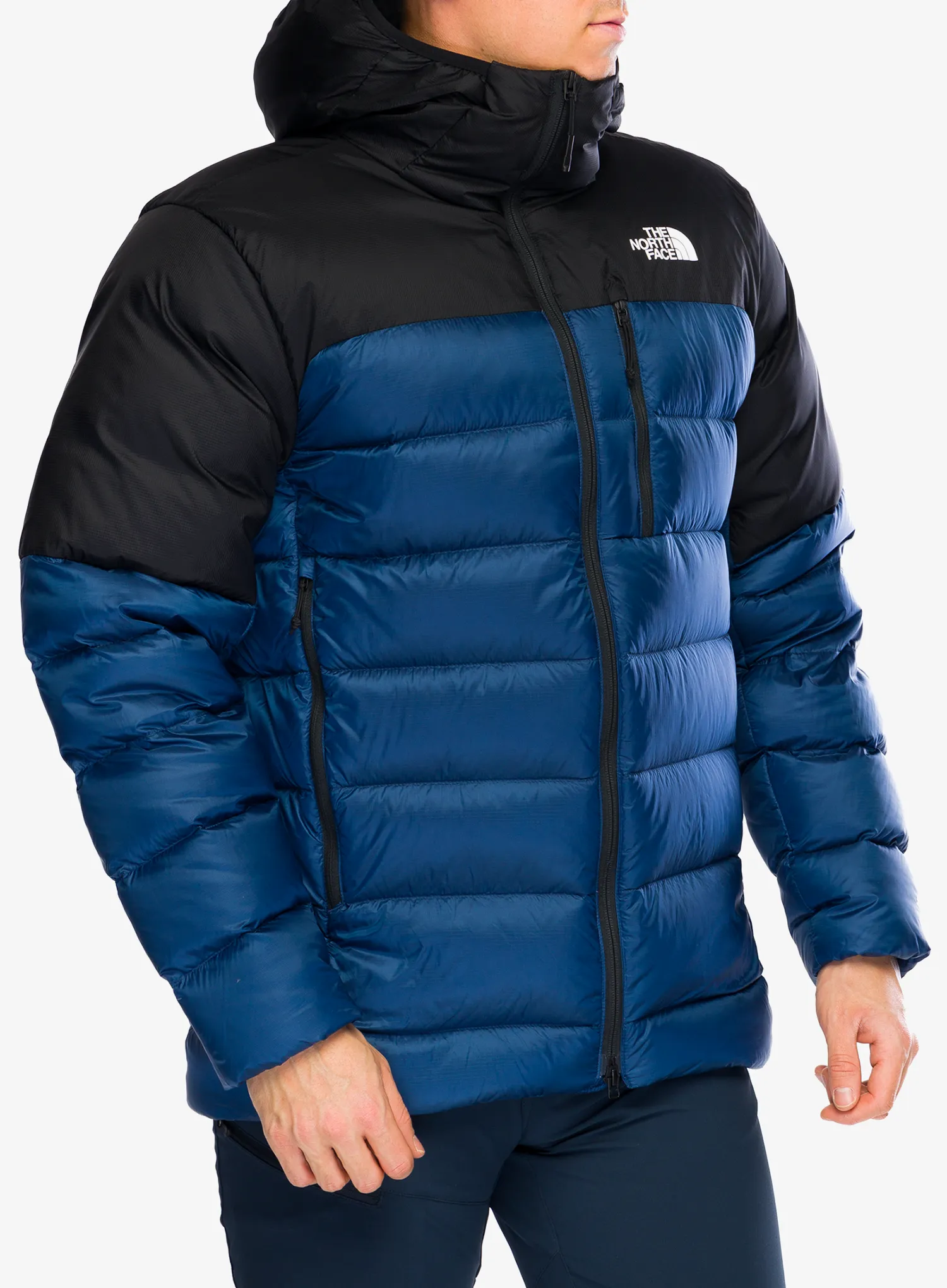 Pernata jakna The North Face Kalix Down Hoodie - shady blue/tnf black
