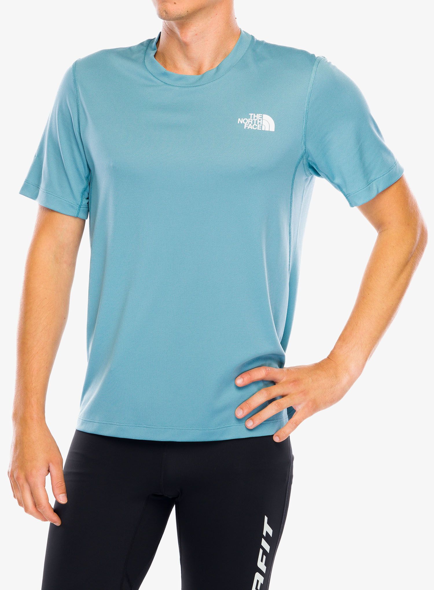 Majica za trčanje The North Face Lightbright S/S Tee - algae blue