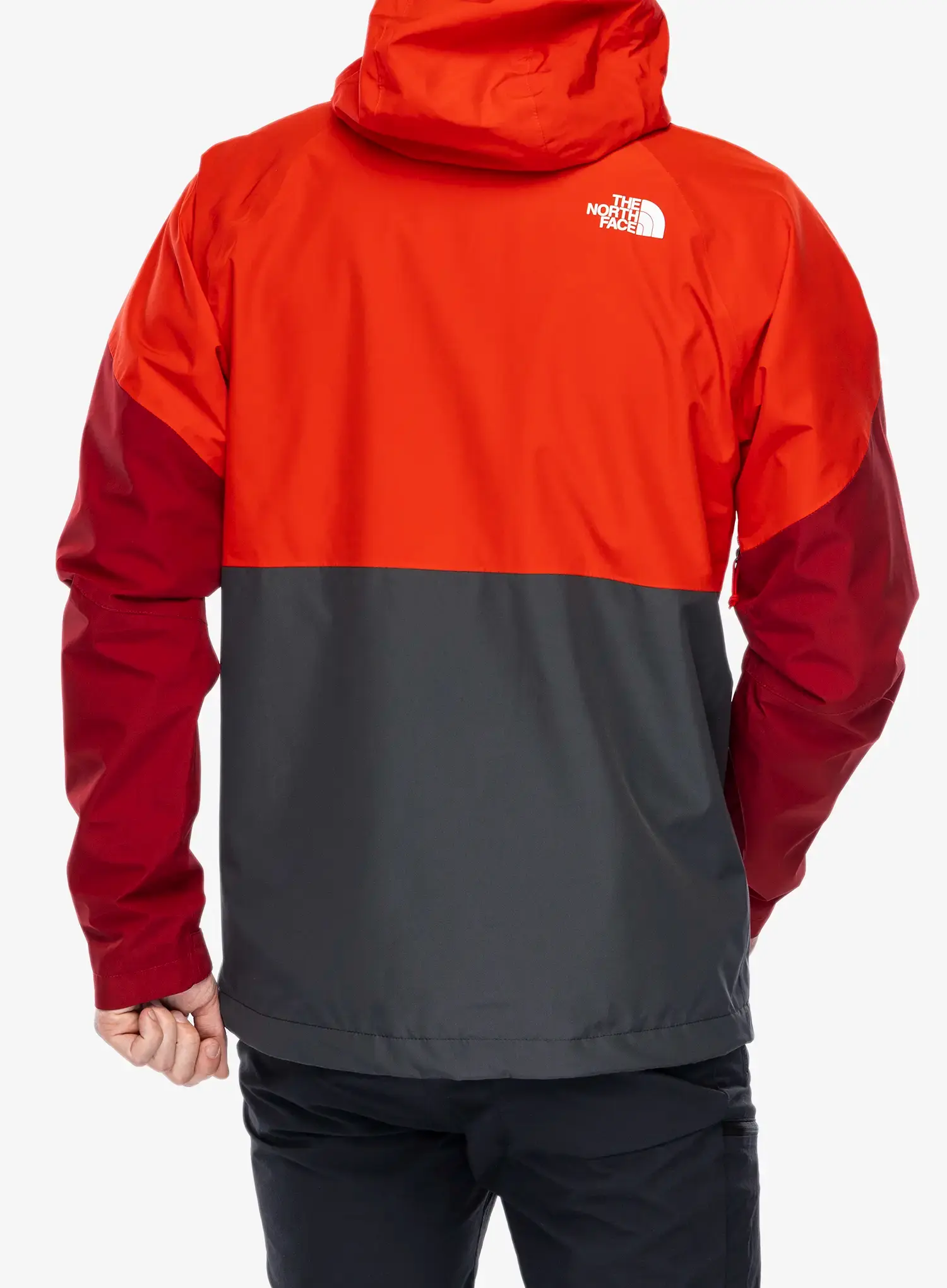 Kišna jakna The North Face Lightning Zip-In Jacket - asphalt grey/high risk red