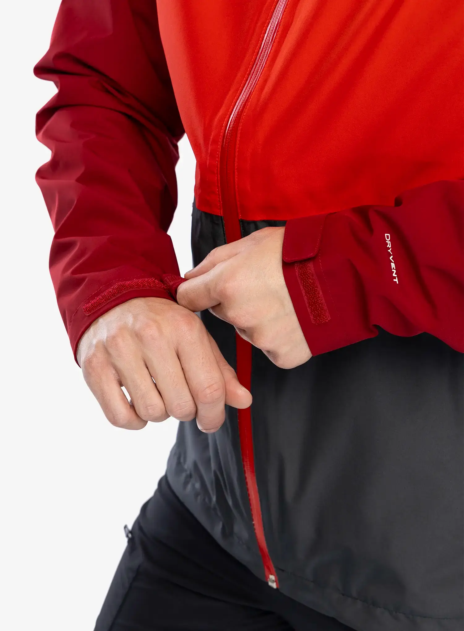 Kišna jakna The North Face Lightning Zip-In Jacket - asphalt grey/high risk red