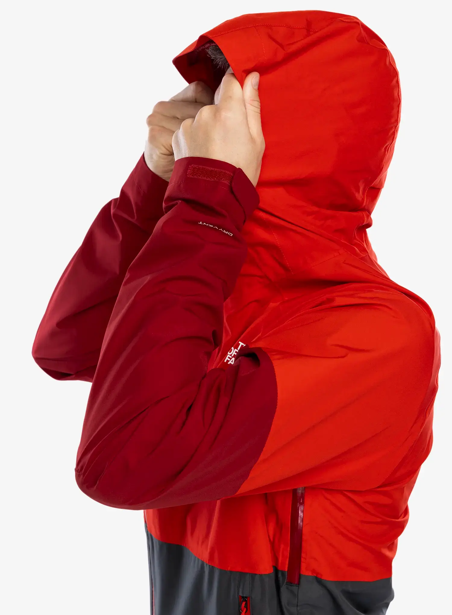 Kišna jakna The North Face Lightning Zip-In Jacket - asphalt grey/high risk red