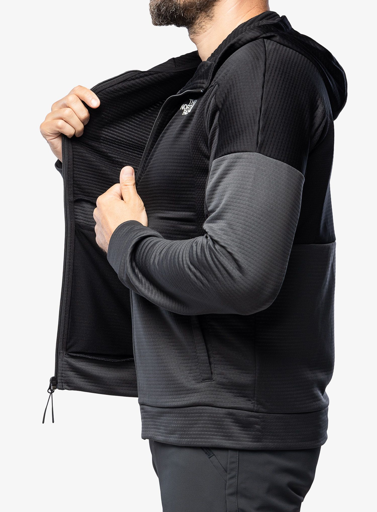 Dukserica The North Face Ma Full Zip Fleece - grey/black
