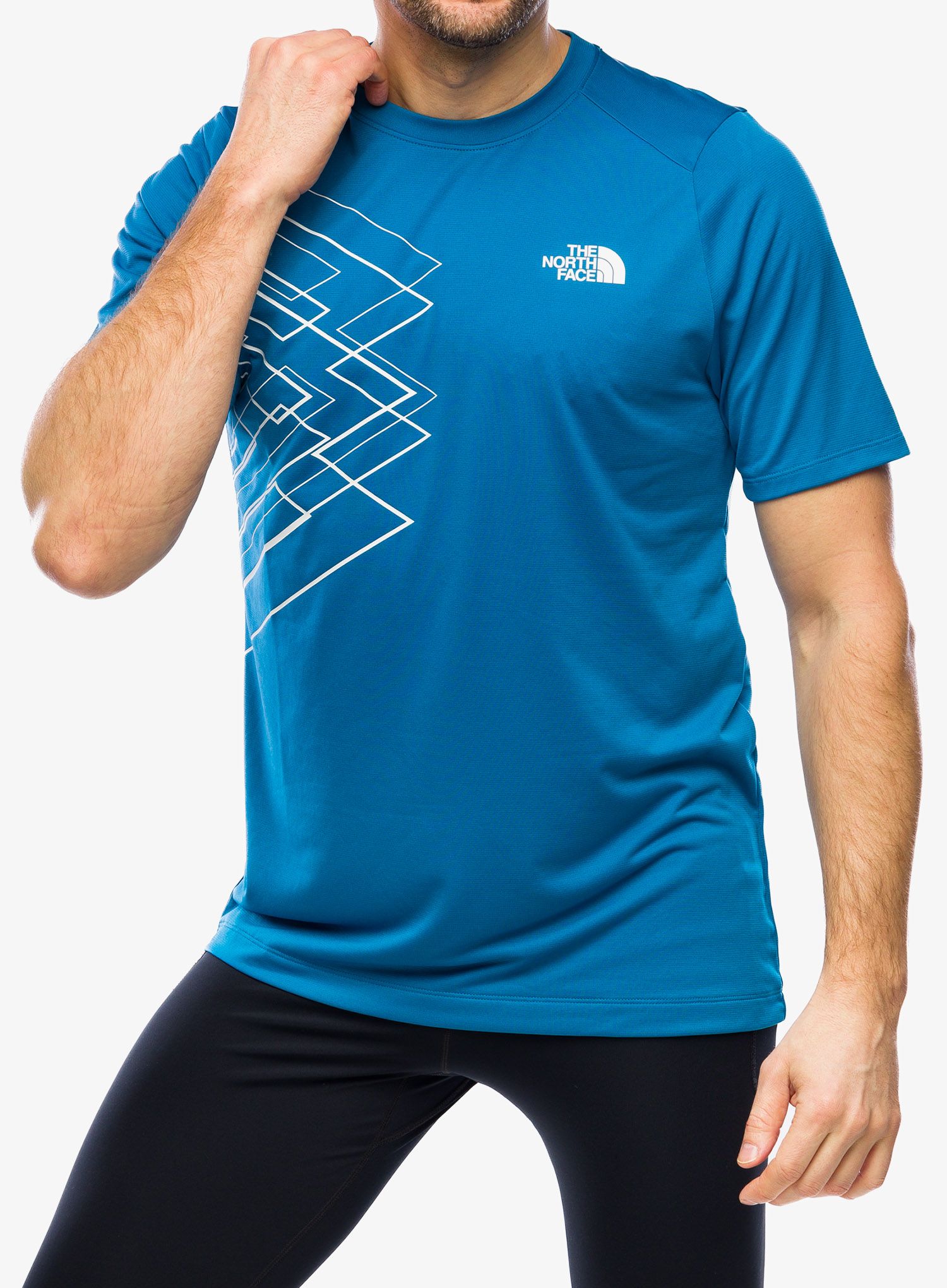 Majica za trening The North Face Ma S/S Tee Graphic - blue/grey