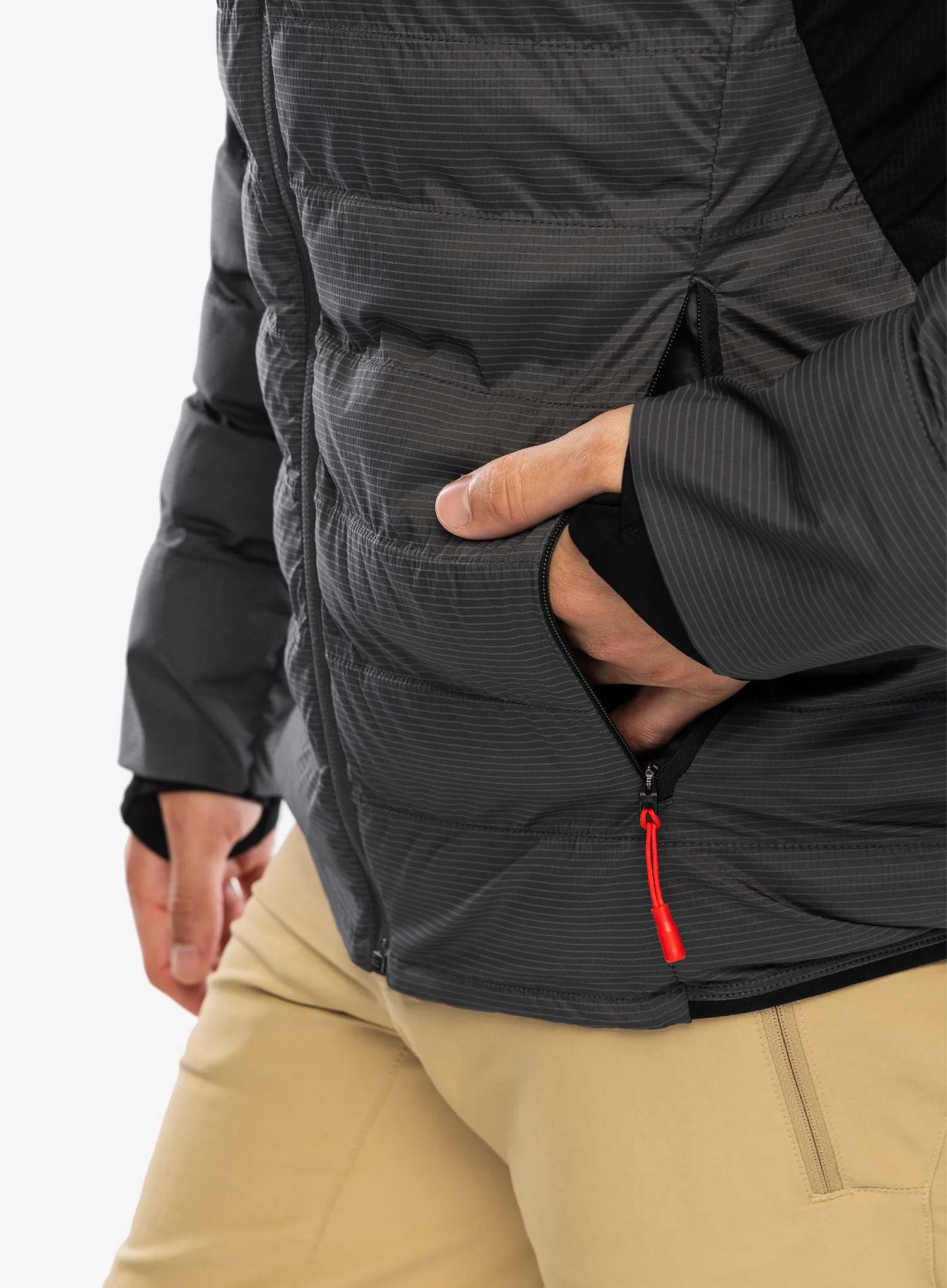 Jakna s postavom The North Face Macugnaga 50/50 Synthetic - anthracite grey/tnf black
