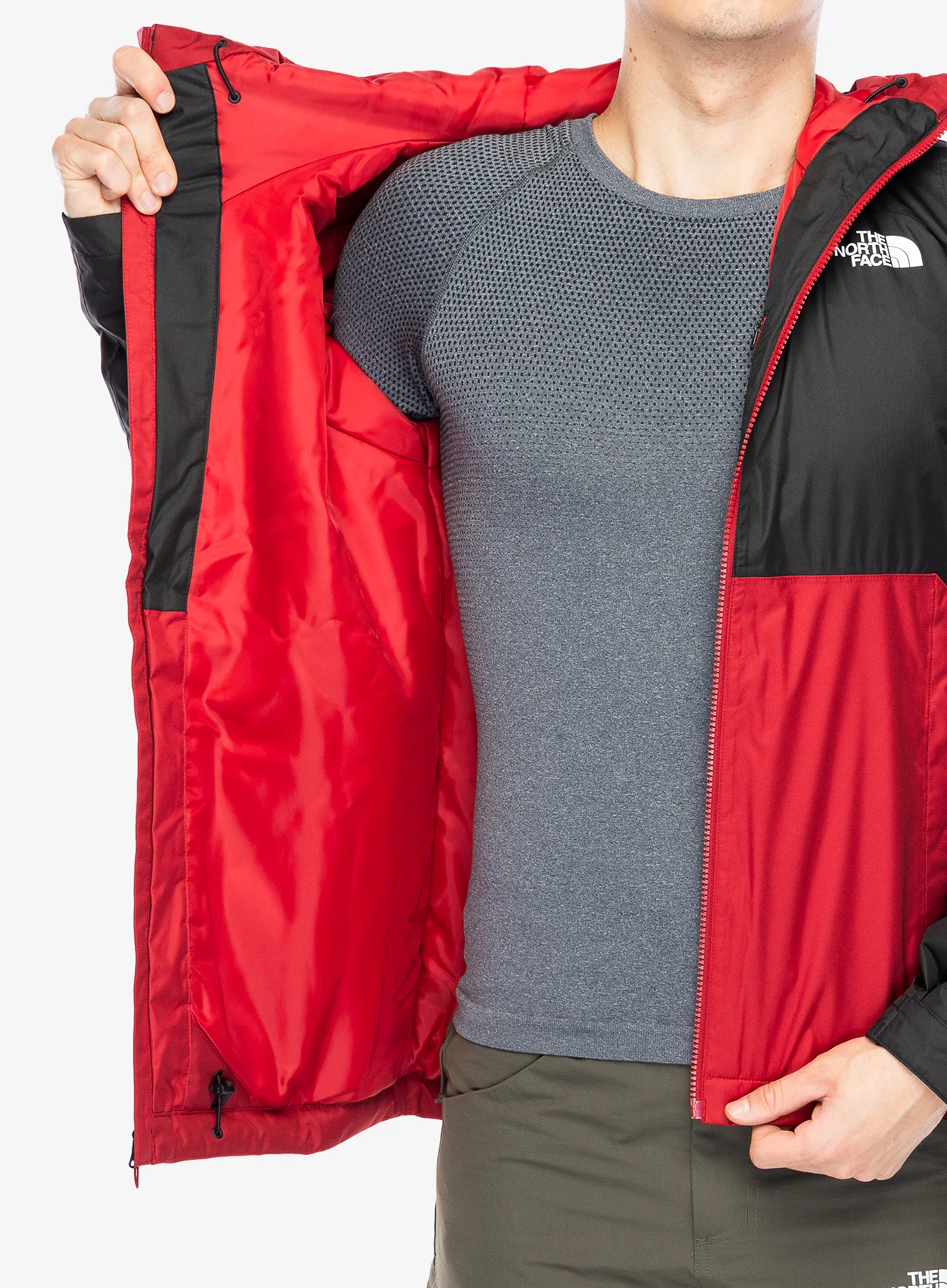 Jakna s postavom The North Face Millerton Insulated Jacket - garnet red/tnf black