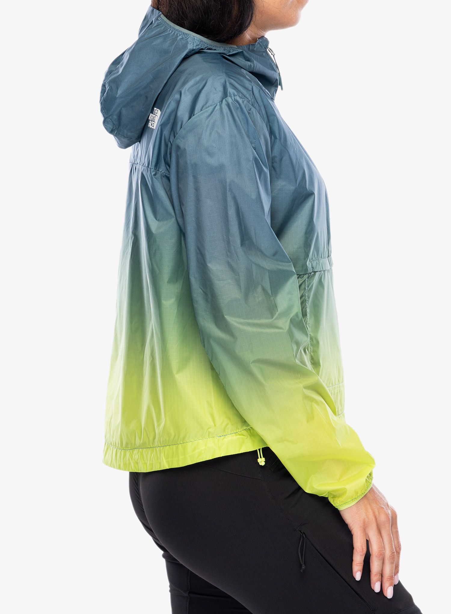 Ženska jakna The North Face Printed Windy Peak Anorak - goblin blue ombre skyprint