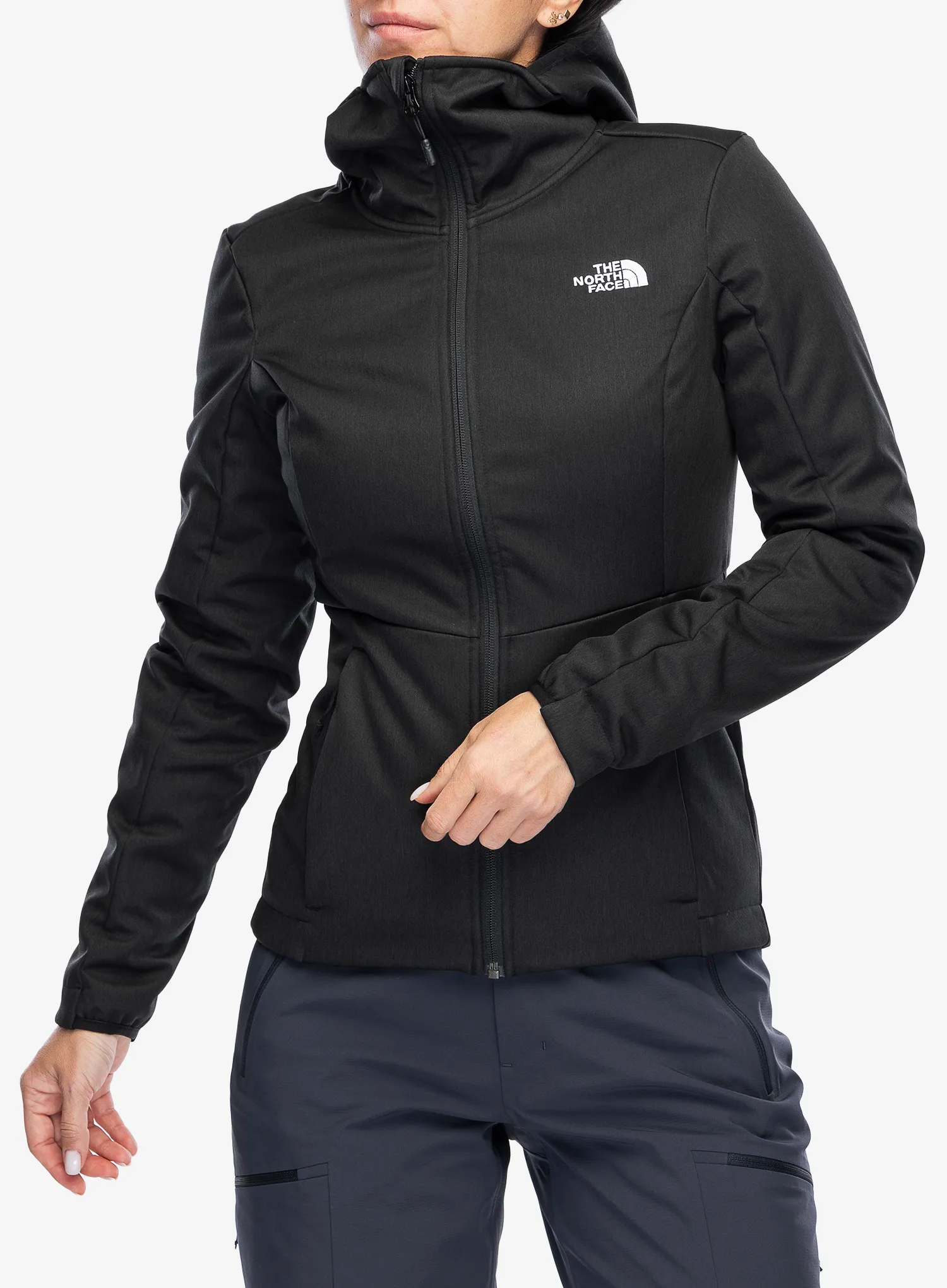 Ženski softshell The North Face Quest Highloft Soft Shell - tnf black heather