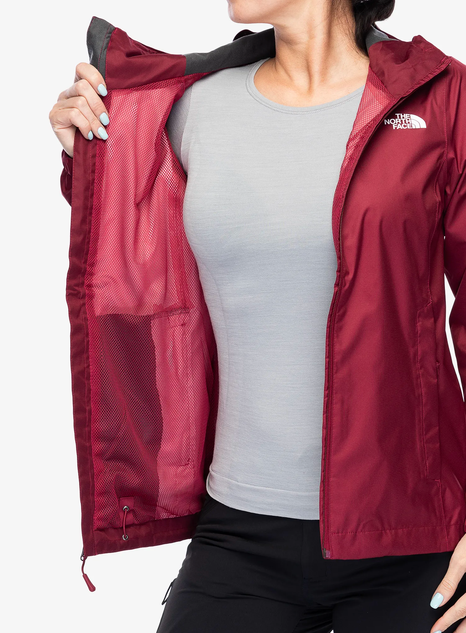 Ženska kišna jakna The North Face Quest Jacket - beetroot
