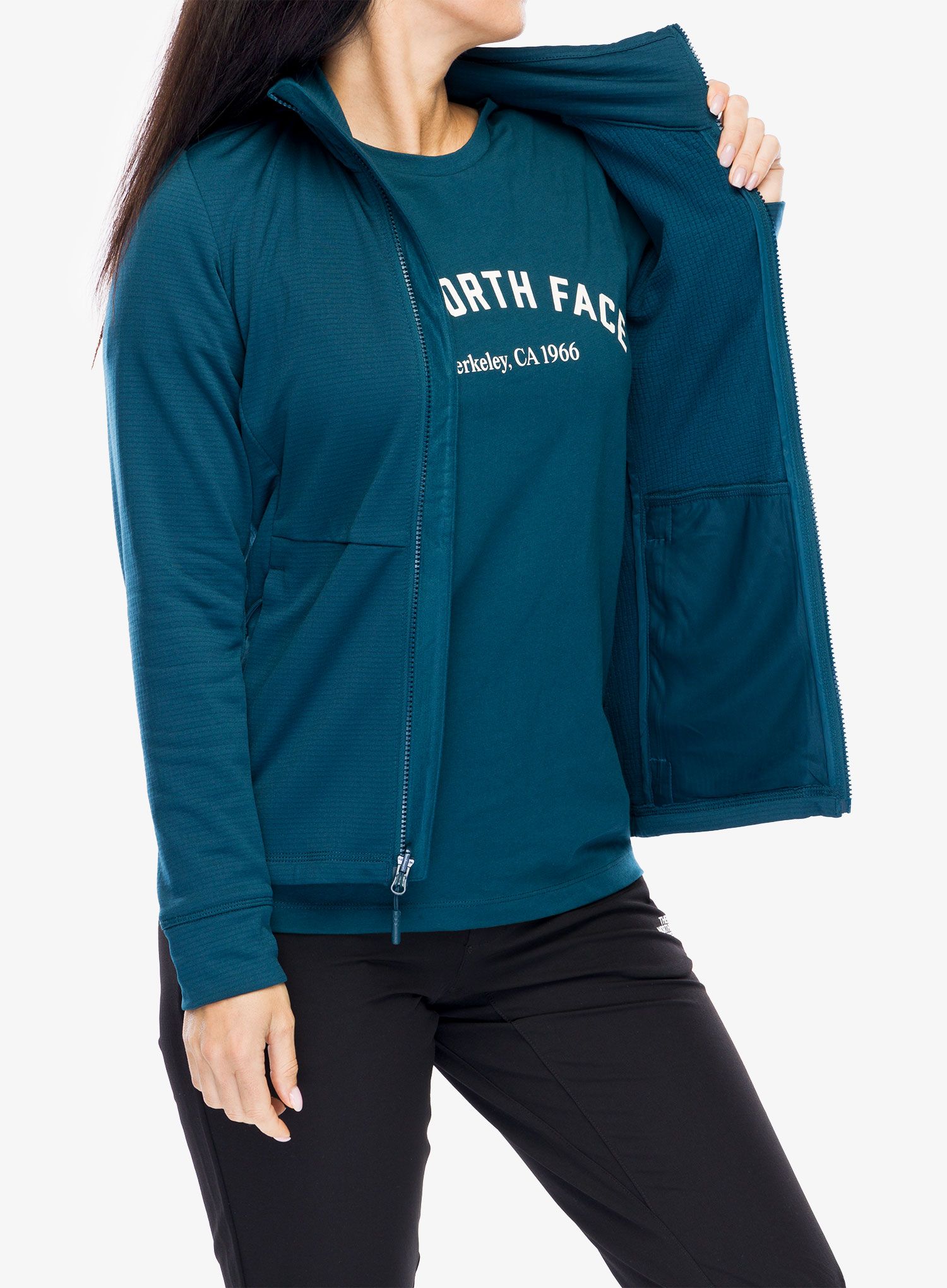 Ženska jakna 3u1 The North Face Quest Triclimate Eu - algae blue/midnight petrol