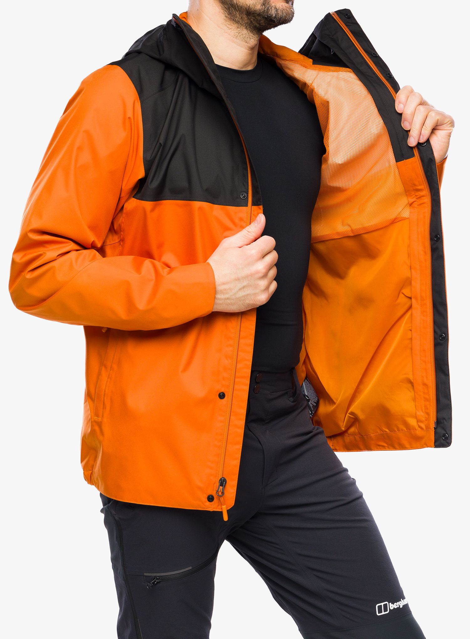 Kišna jakna The North Face Quest Zip-In Jacket - desert rust/tnf black