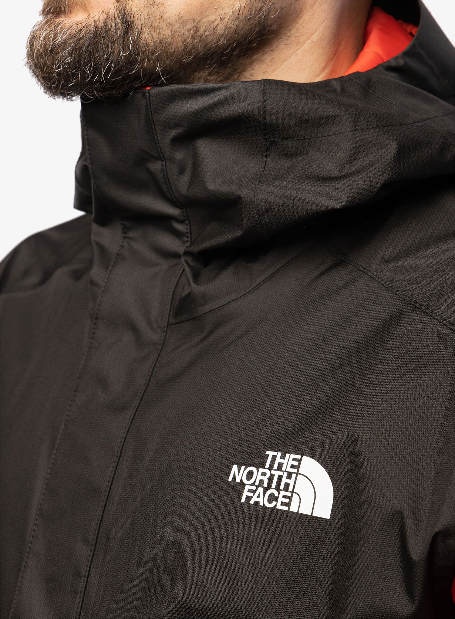 Jakna The North Face Quest Zip-In Jacket - fiery red/black