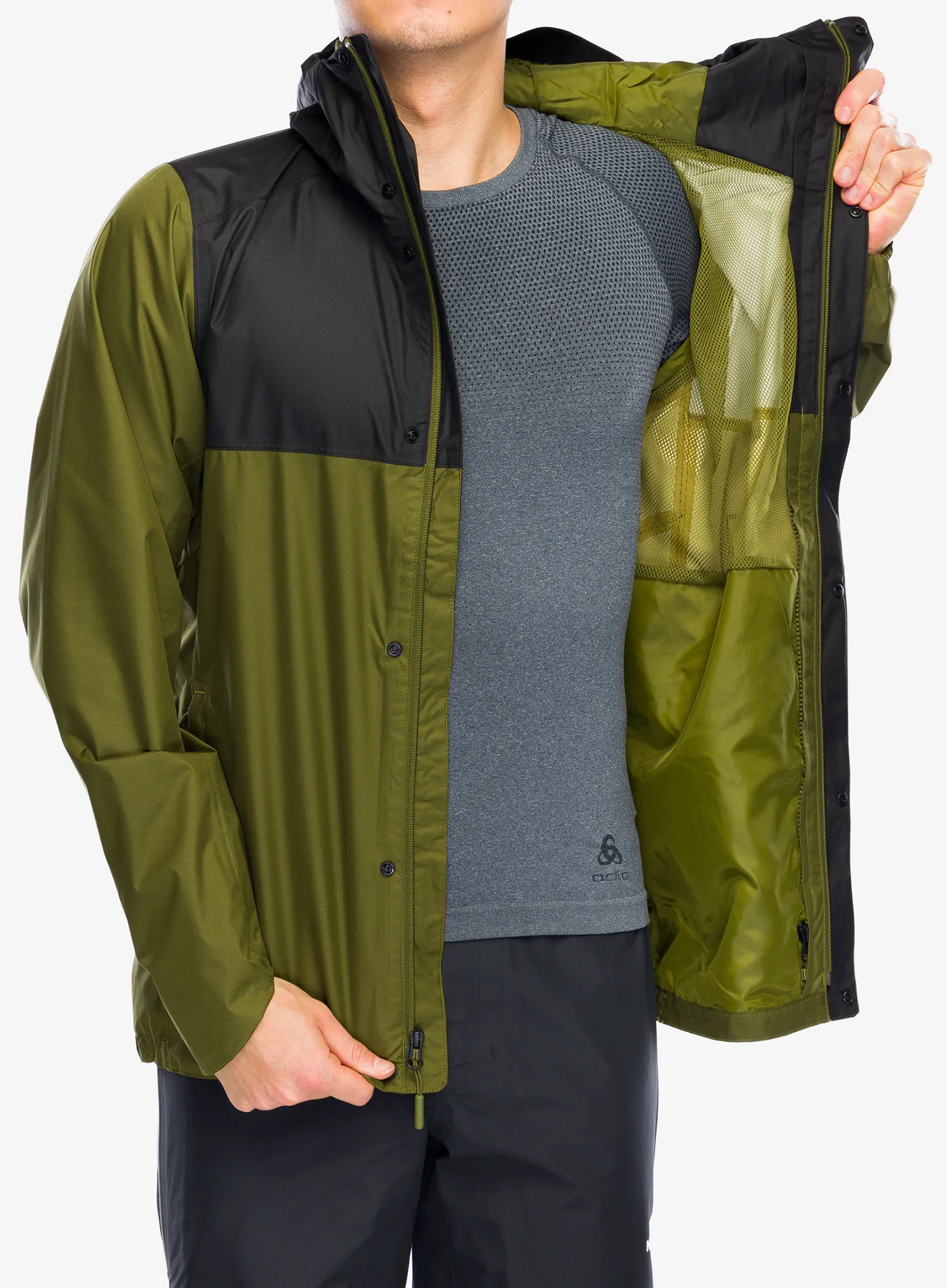 Kišna jakna The North Face Quest Zip-In Jacket - forest olive/tnf black