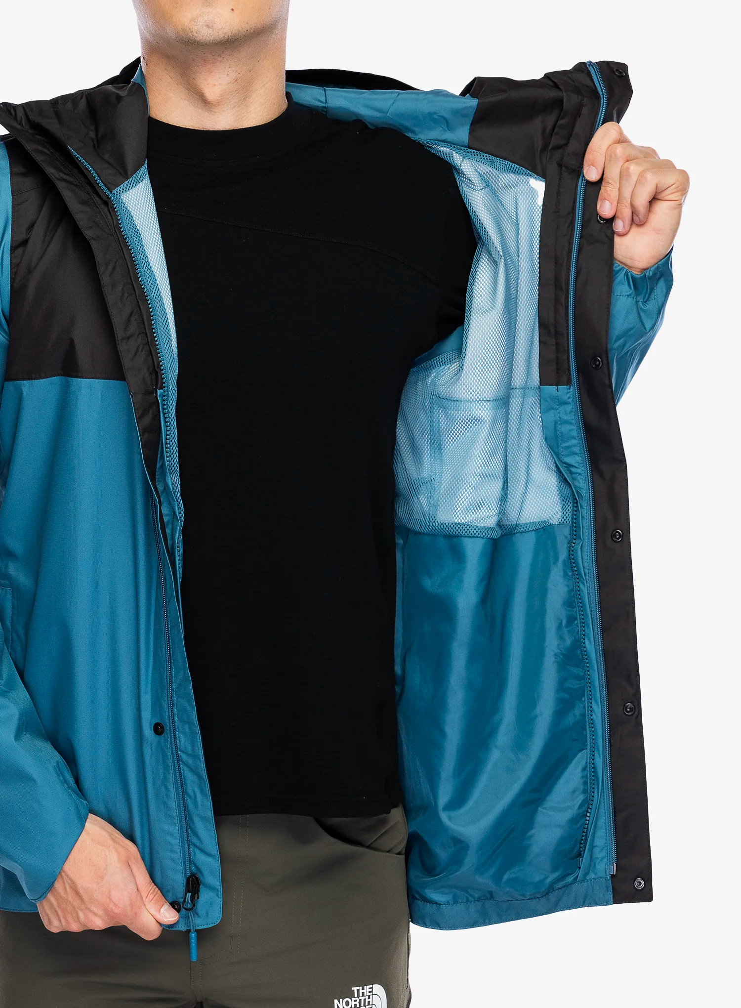 Kišna jakna The North Face Quest Zip-In Jacket - mallard blue/tnf black