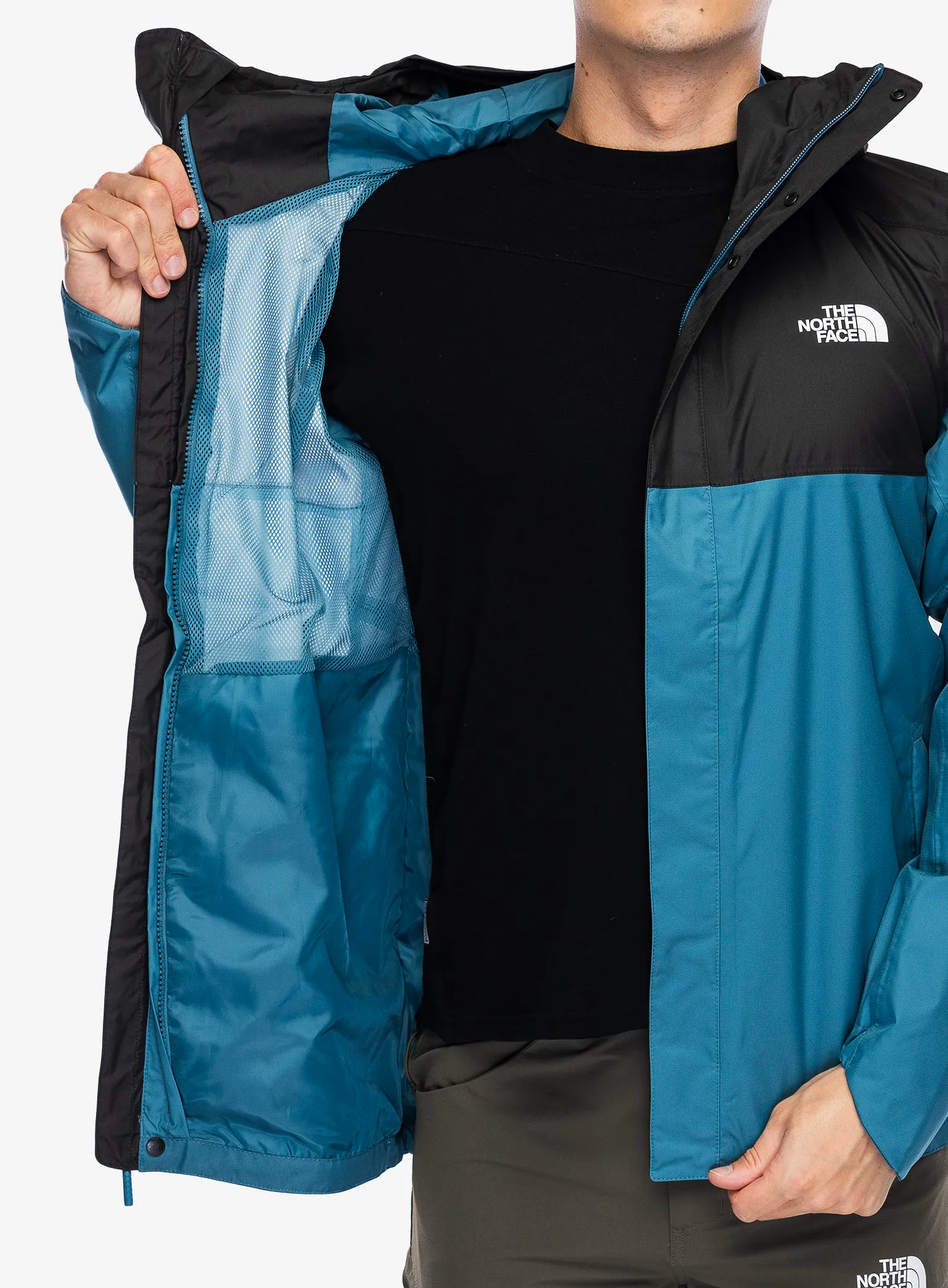 Kišna jakna The North Face Quest Zip-In Jacket - mallard blue/tnf black