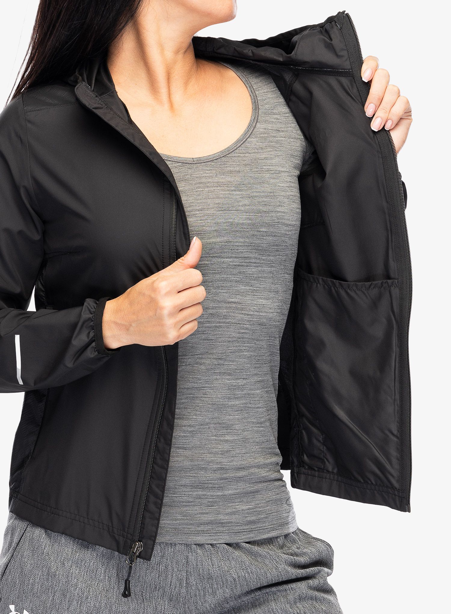 Ženska jakna za trčanje The North Face Run Wind Jacket - tnf black