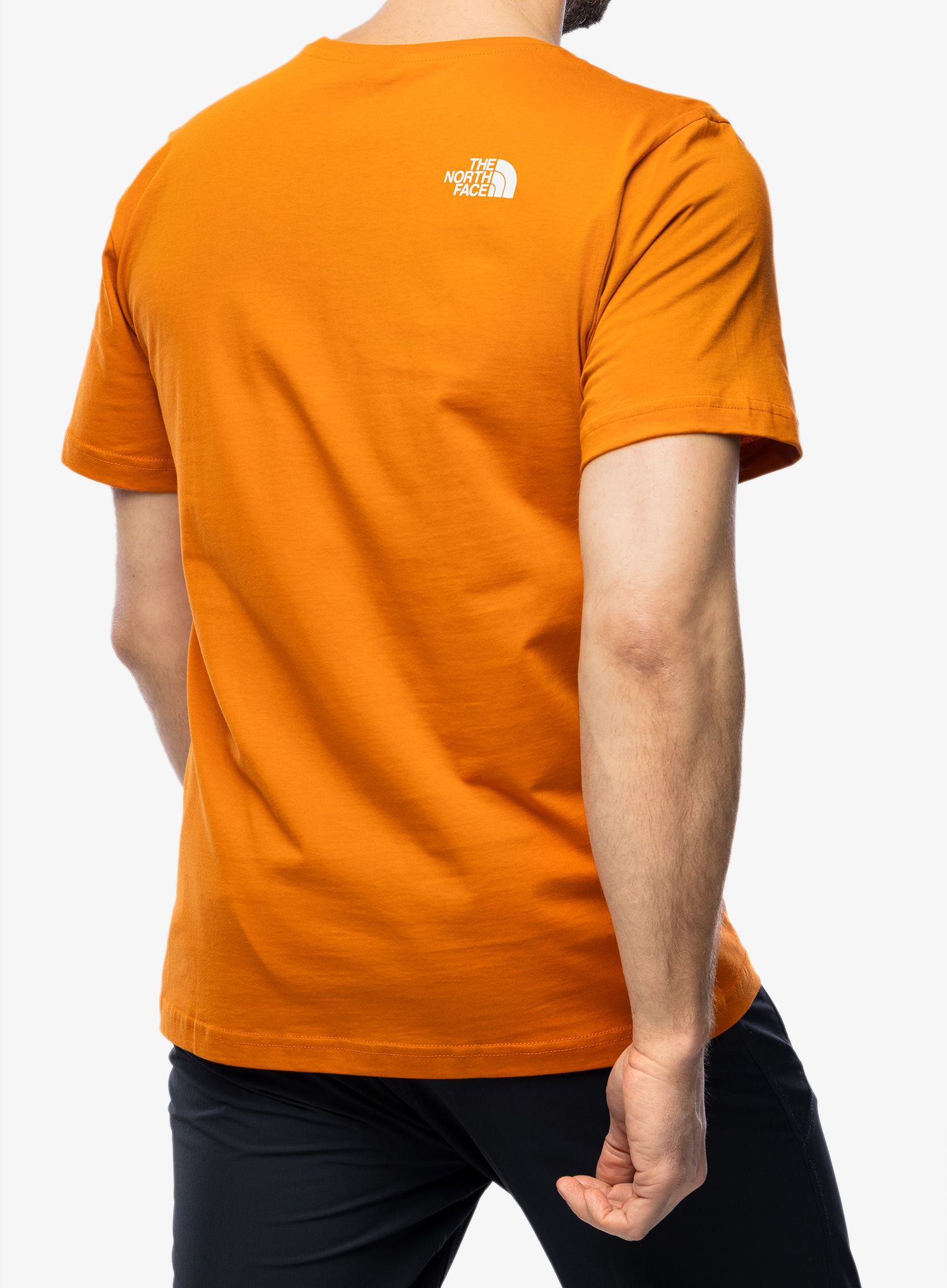 Majica s tiskom The North Face S/S Easy Tee - desert rust