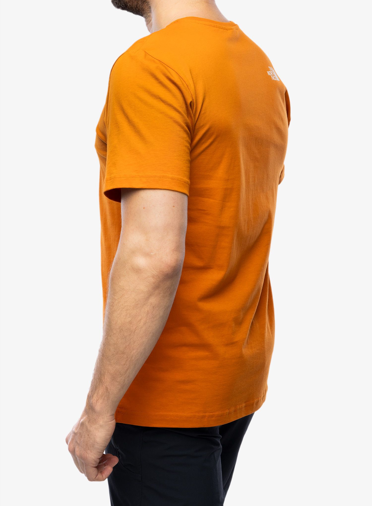 Majica s tiskom The North Face S/S Easy Tee - desert rust