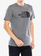 Pamučna majica The North Face S/S Easy Tee - tnf medium grey heather