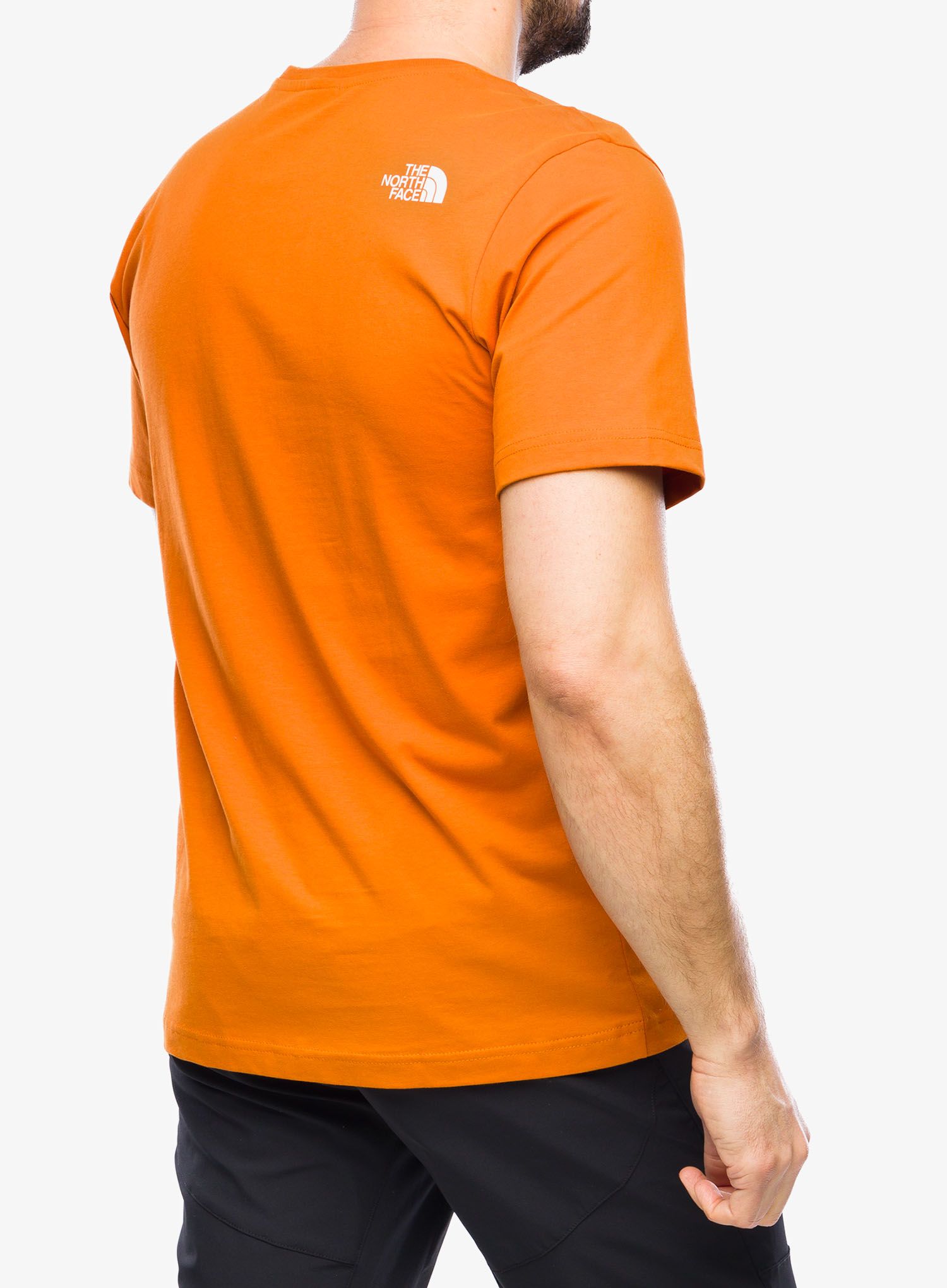 Majica s tiskom The North Face S/S Mountain Line Tee - desert rust