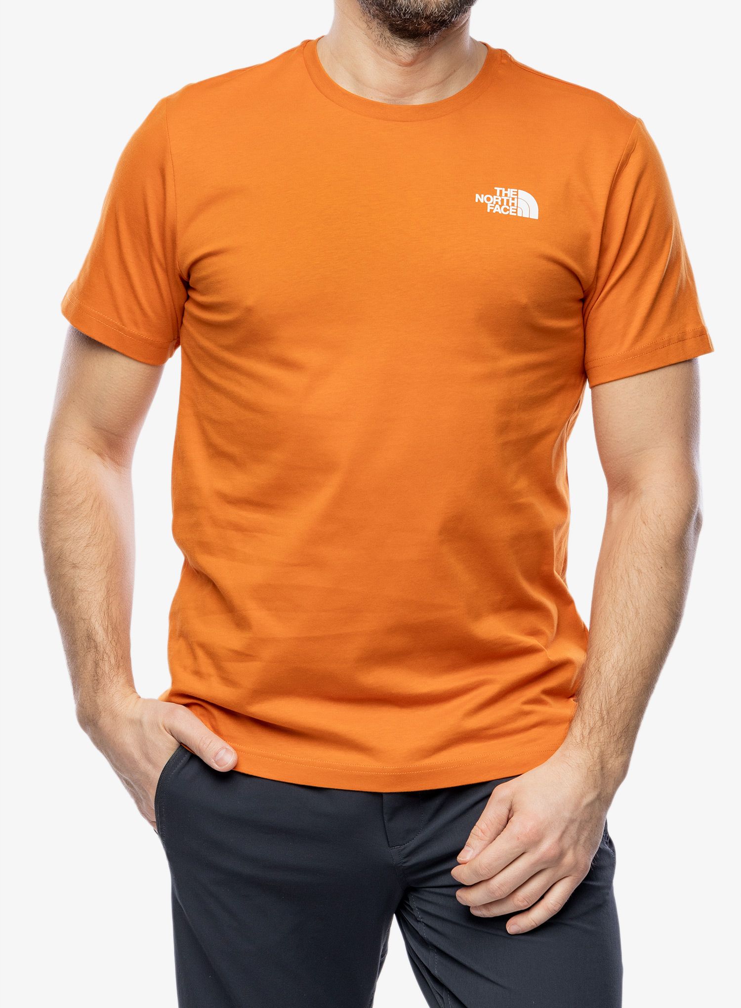 Majica s tiskom The North Face S/S Redbox Celebration Tee - desert rust