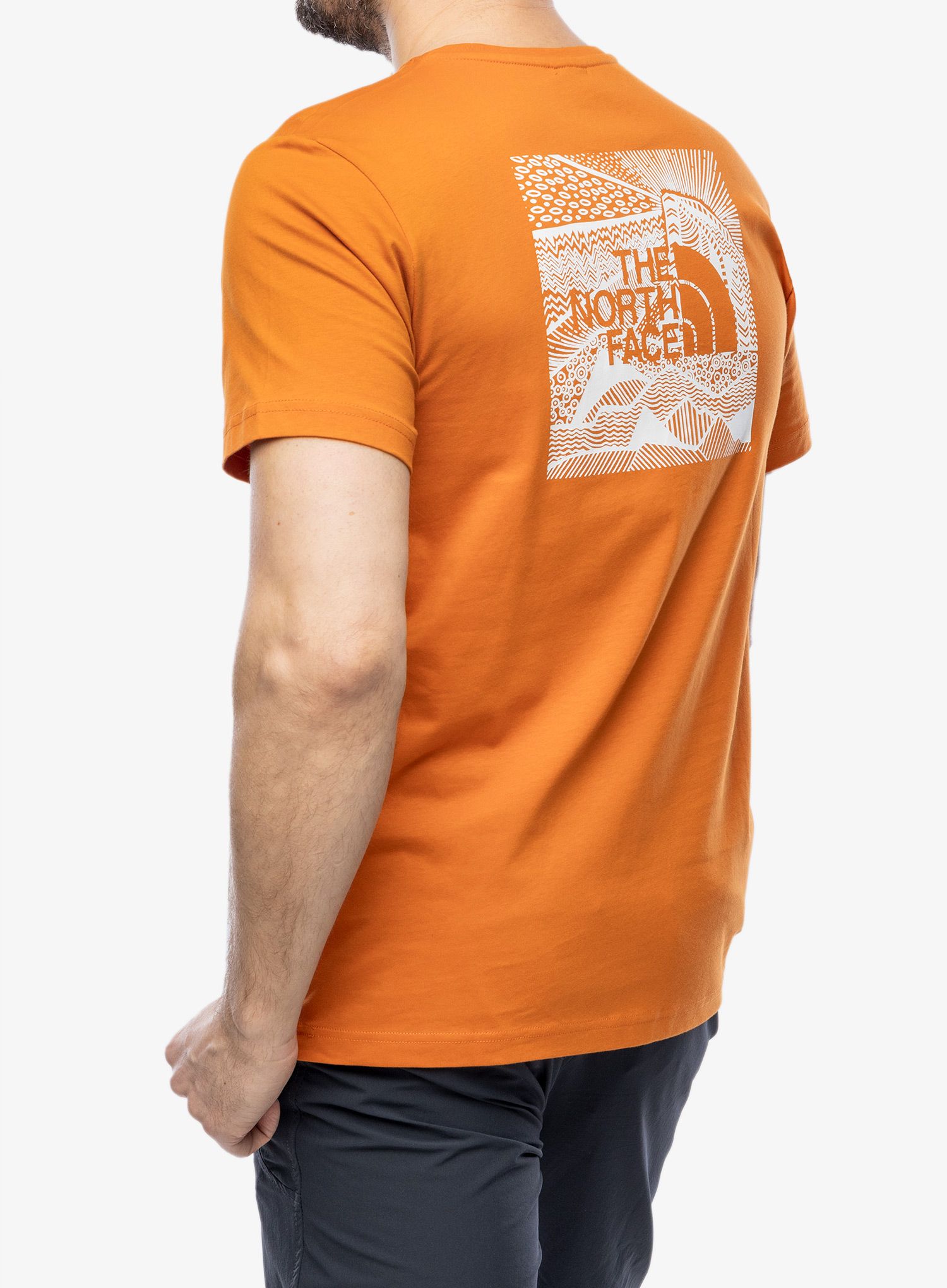 Majica s tiskom The North Face S/S Redbox Celebration Tee - desert rust