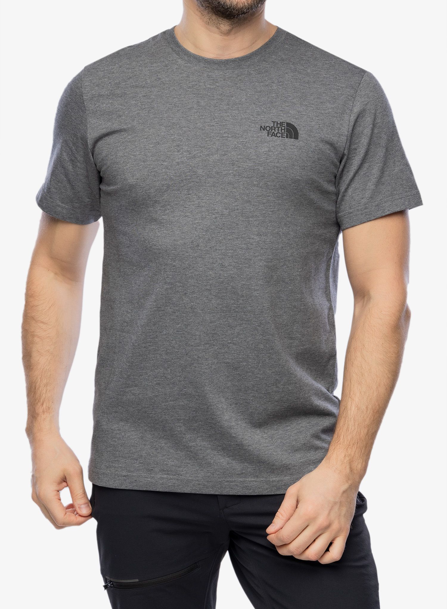 Pamučna majica The North Face S/S Simple Dome Tee - medium grey