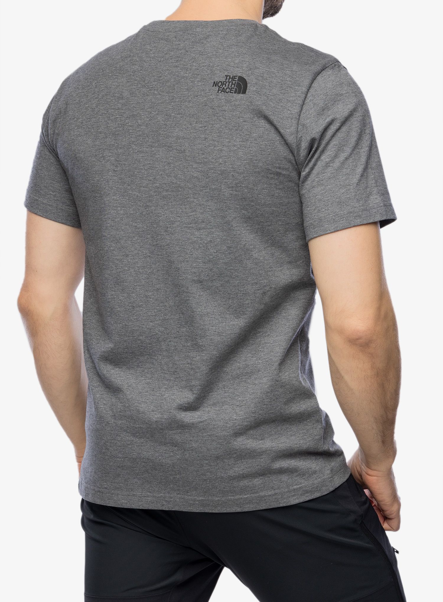 Pamučna majica The North Face S/S Simple Dome Tee - medium grey