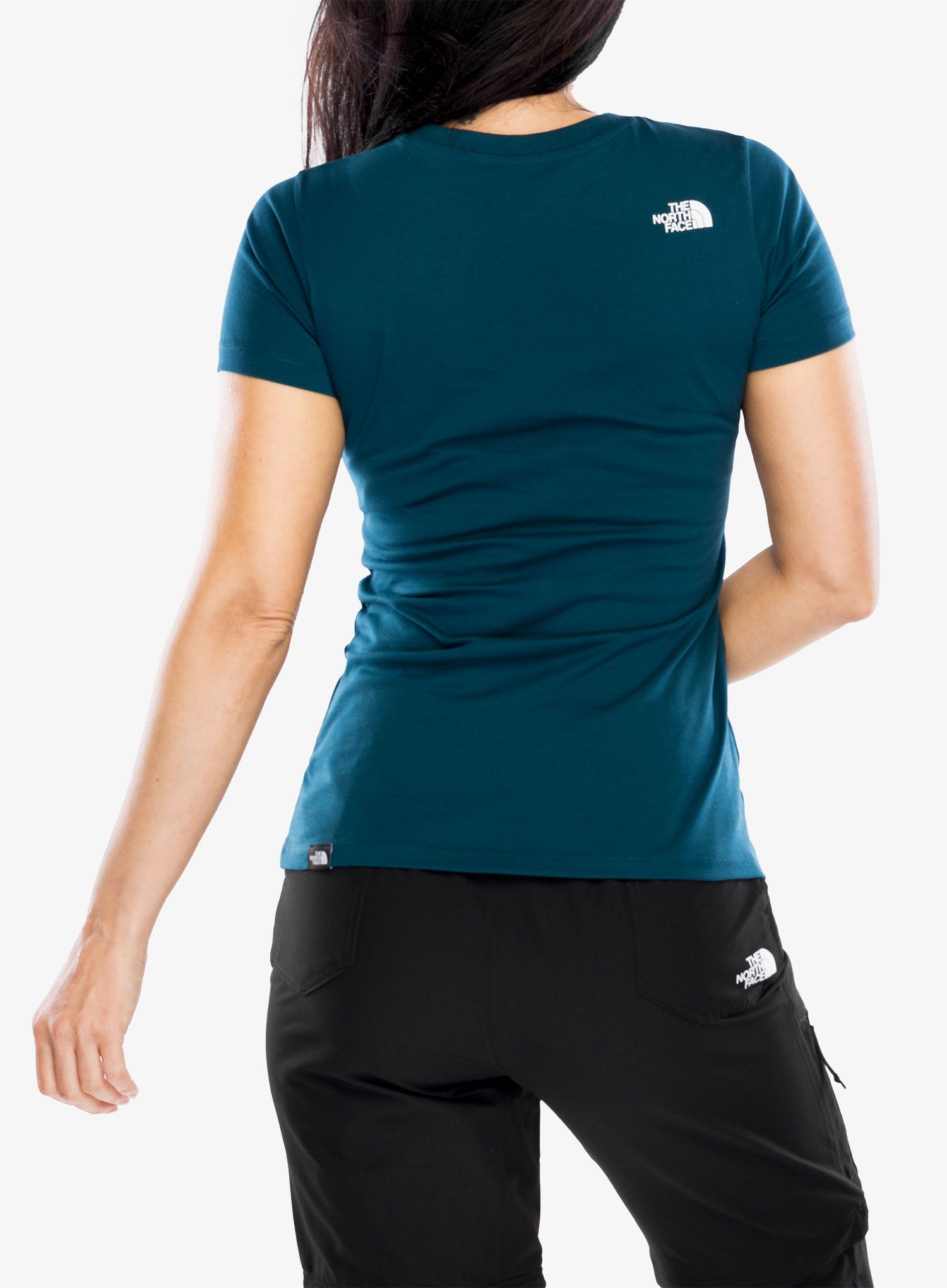 Ženska pamučna majica The North Face S/S Simple Dome Tee - midnight petrol