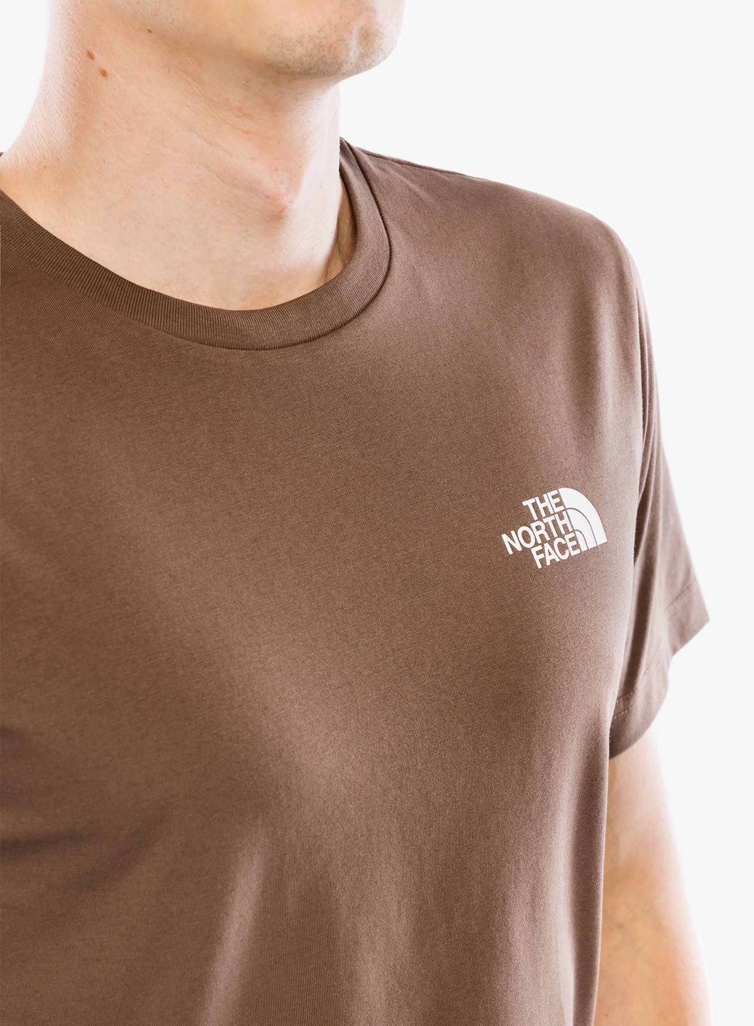 Pamučna majica The North Face S/S Simple Dome Tee - smokey brown