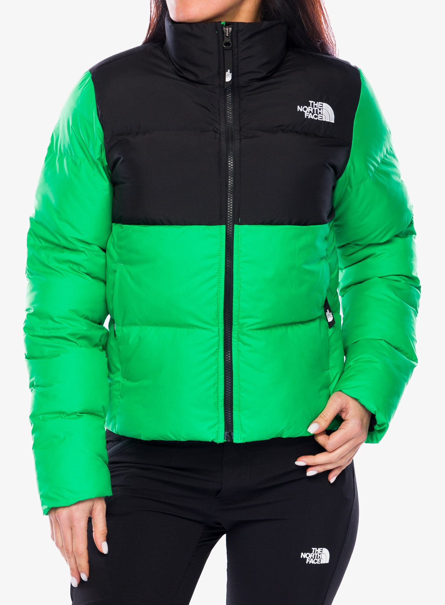 Jakna s postavom ženska The North Face Saikuru Jacket - optic/black