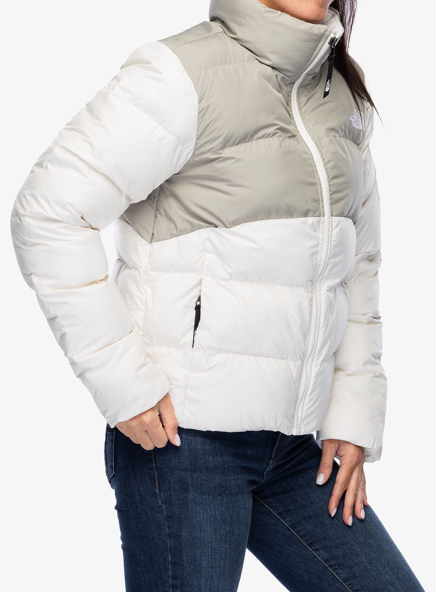 Ženska zimska jakna The North Face Saikuru Jacket - white dune/clay grey