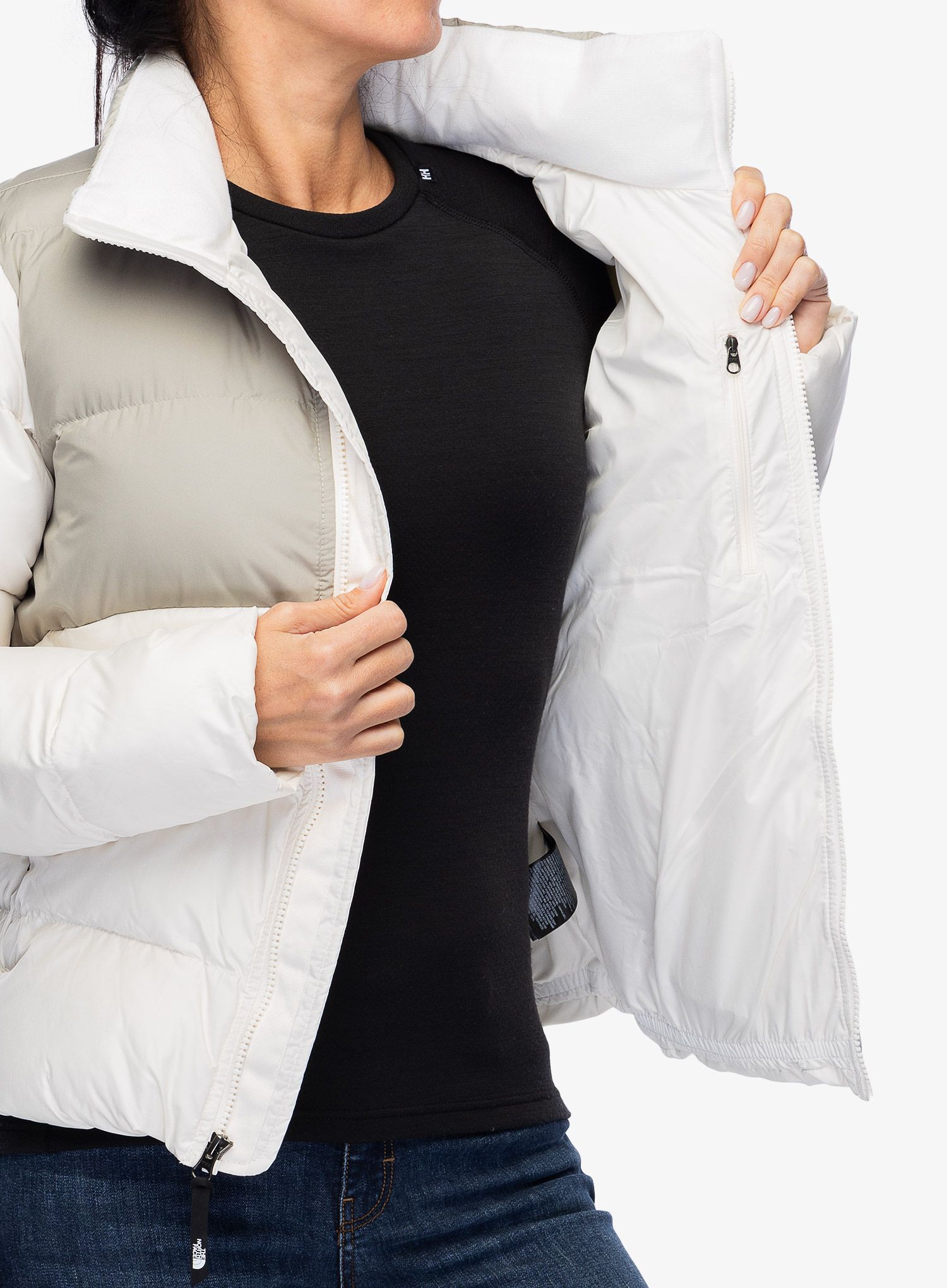 Ženska zimska jakna The North Face Saikuru Jacket - white dune/clay grey
