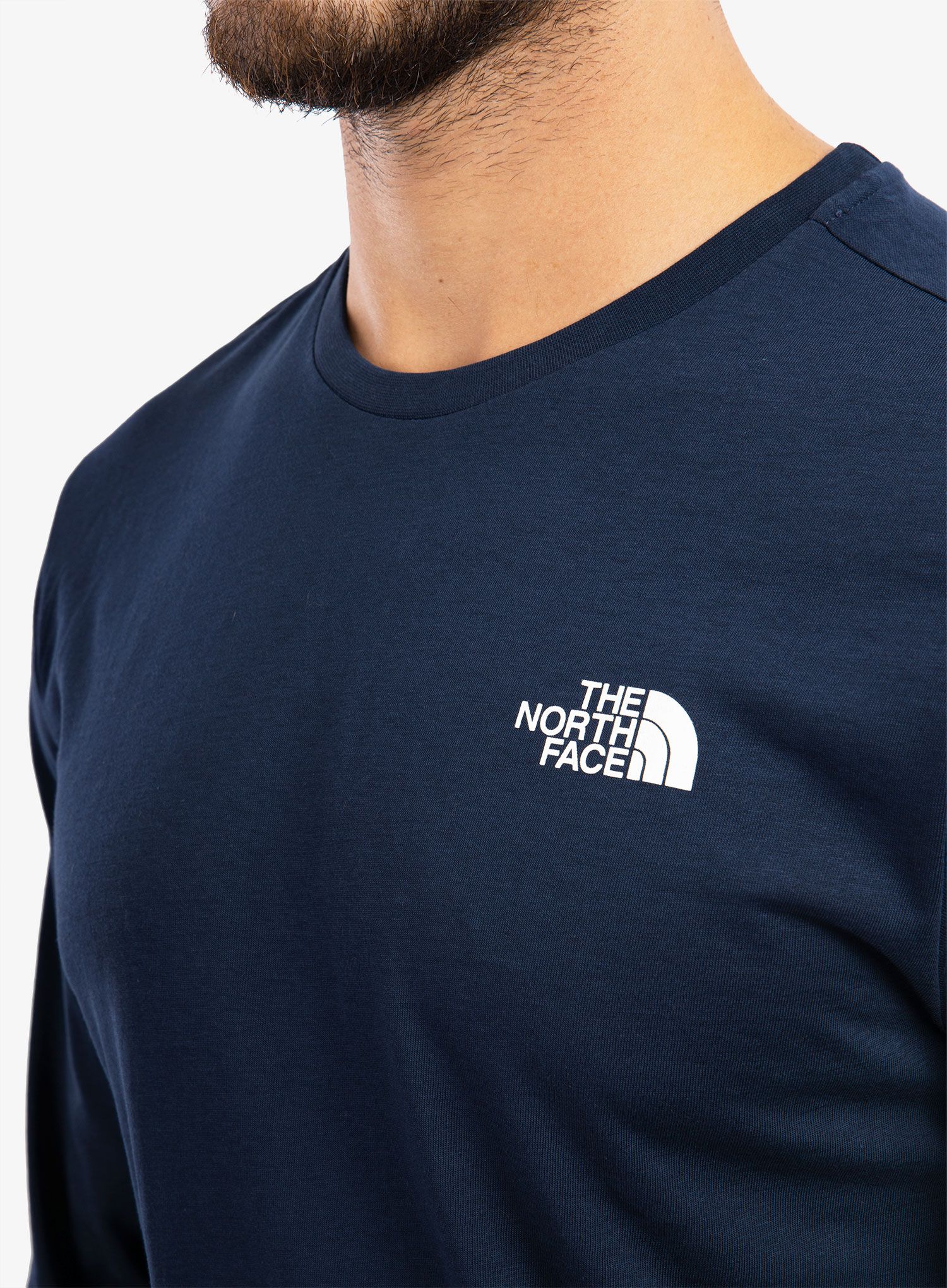 Majica dugih rukava The North Face Simple Dome Tee L/S - summit navy