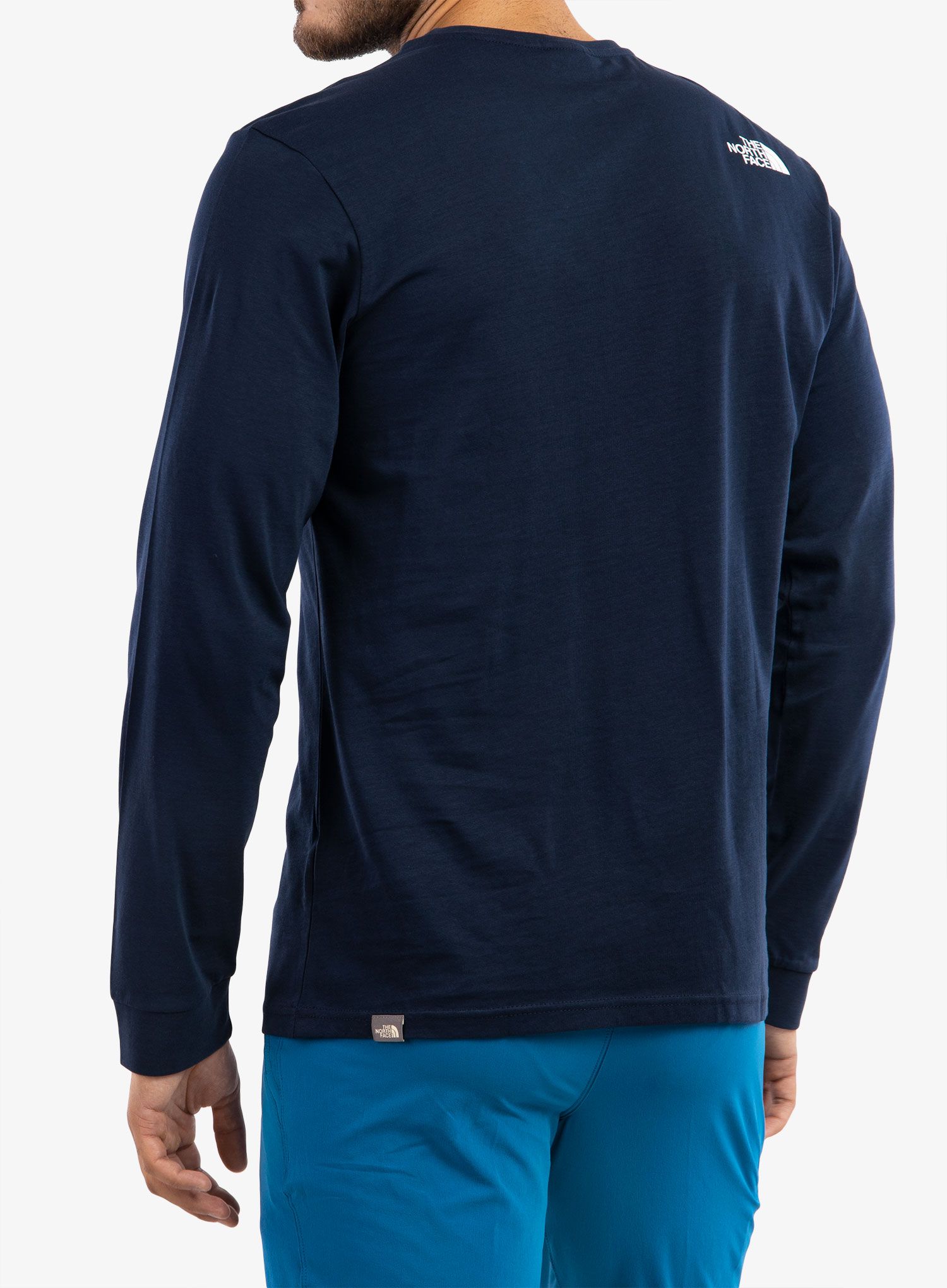Majica dugih rukava The North Face Simple Dome Tee L/S - summit navy